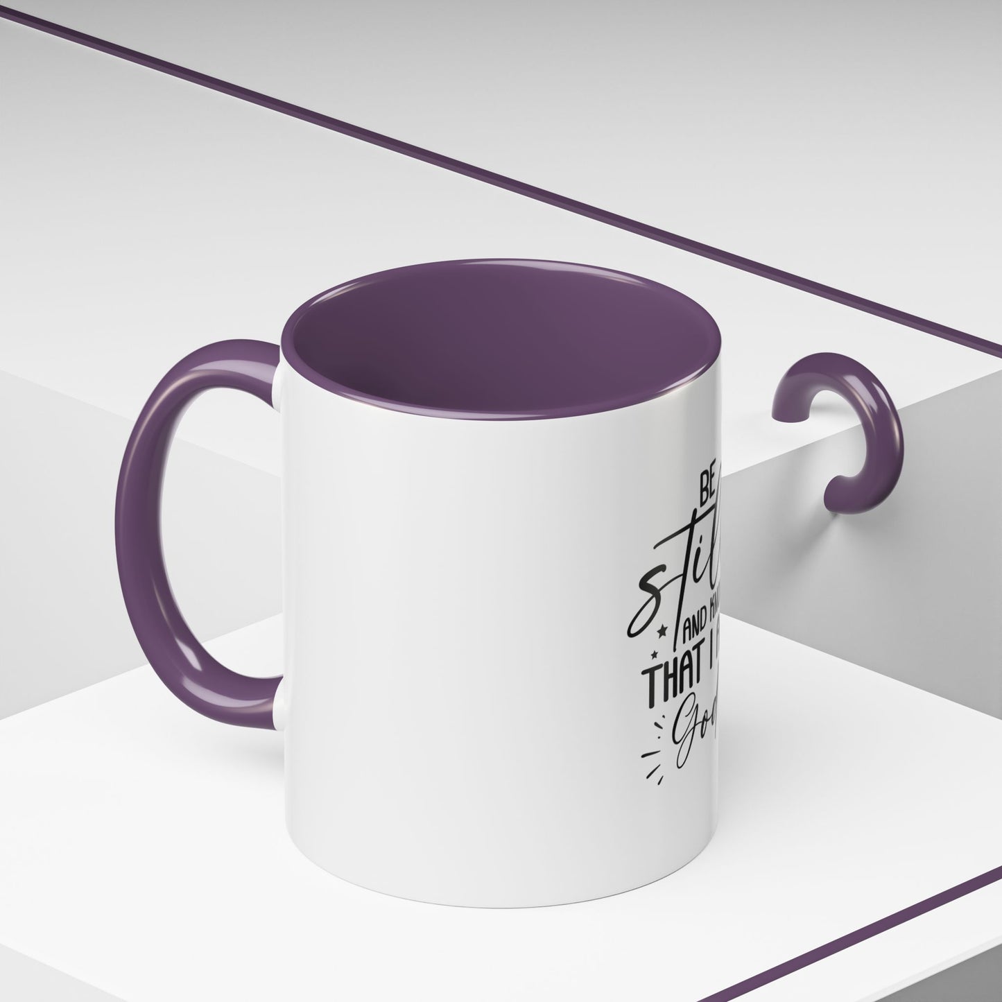 Faith-Inspired Accent Coffee Mug - Perfect for Spiritual Gifts, Daily Inspiration, Home Décor, Morning Coffee, Church Events