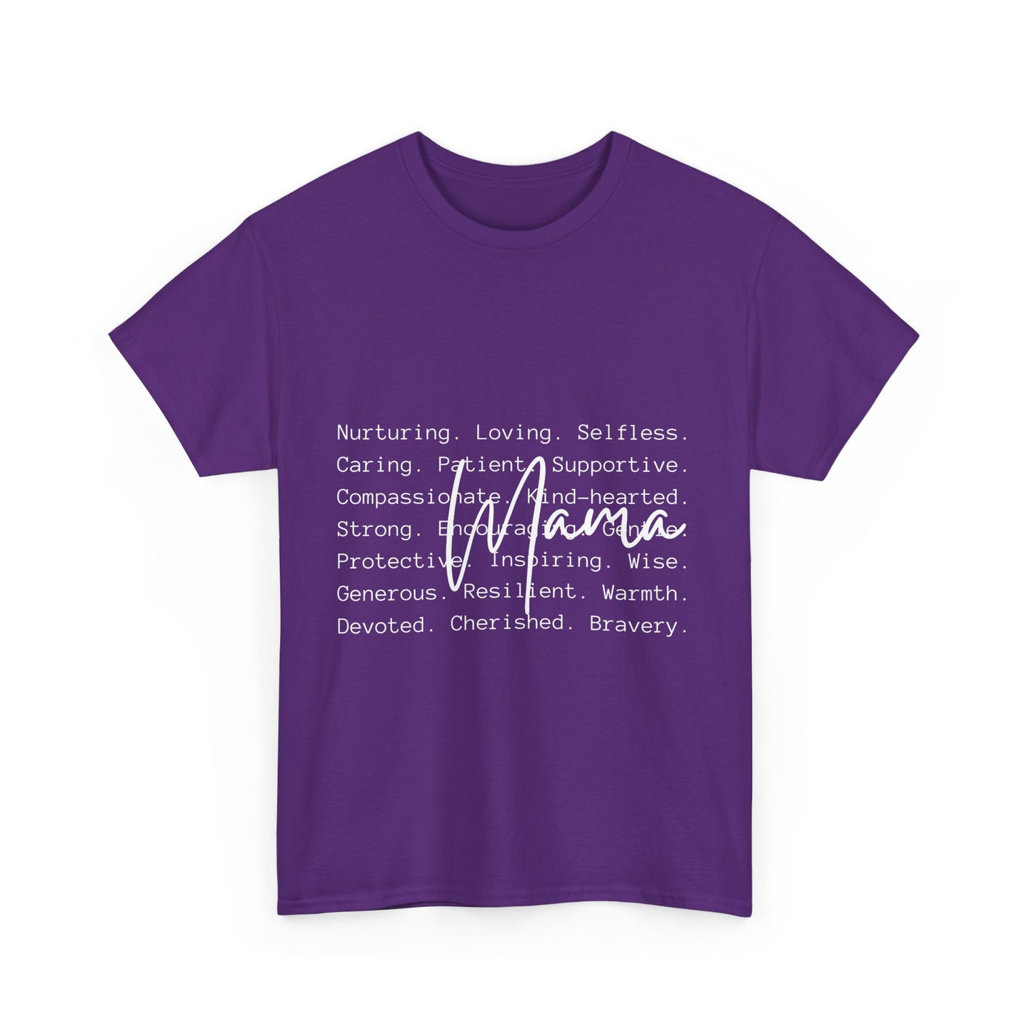 Inspirational Unisex Heavy Cotton Tee - Nurturing, Loving, Supportive Design