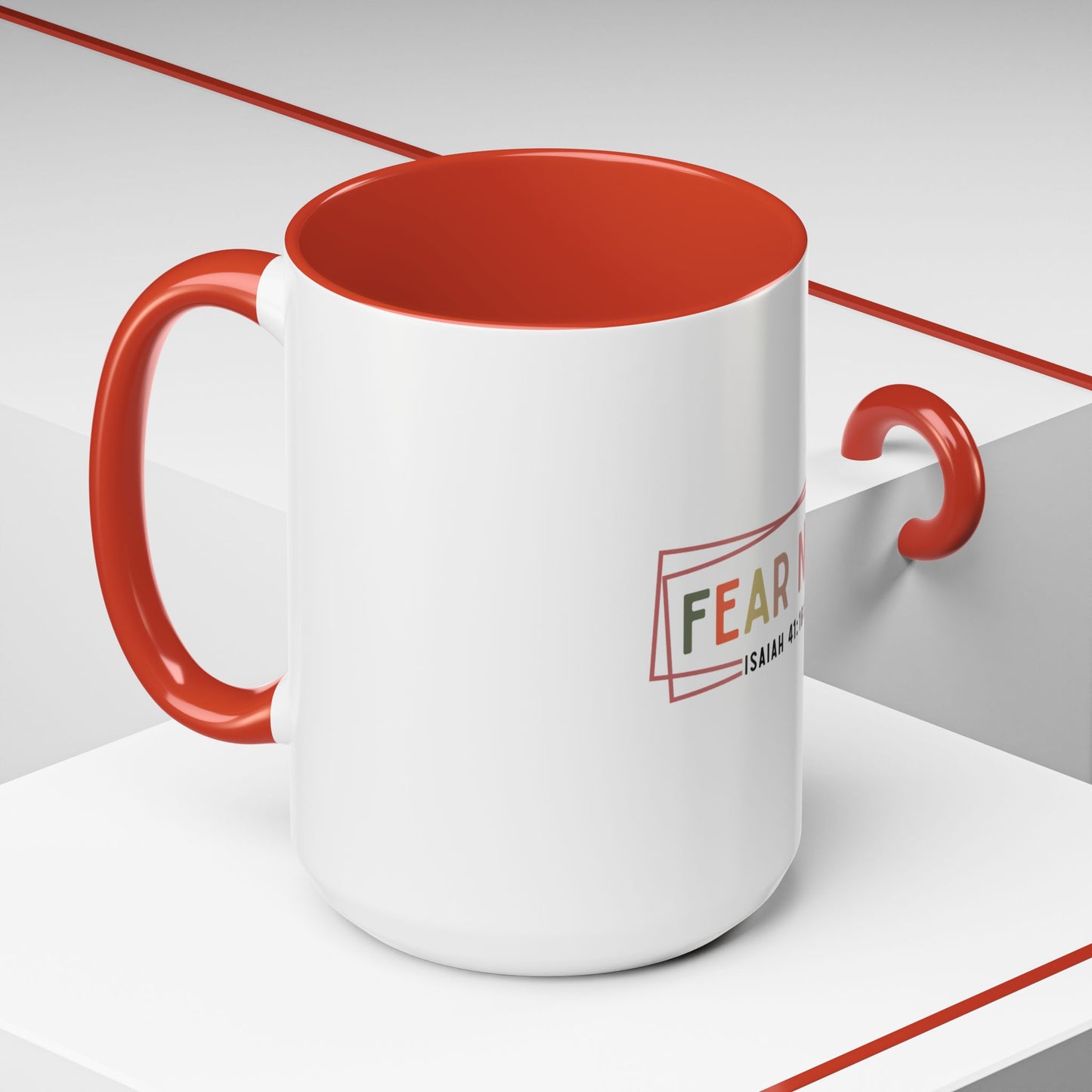 Inspirational Coffee Mug - Fear Not Isaiah 41:10, Motivational Gift, Christian Decor, Office Mug, Faith-Based Kitchenware