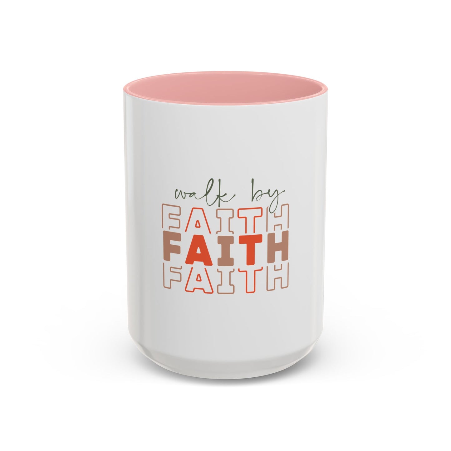 Faith-Inspired Accent Coffee Mug - Motivational Drinkware, Inspirational Gift, Home Office Decor, Prayer Mug, Christian Lifestyle