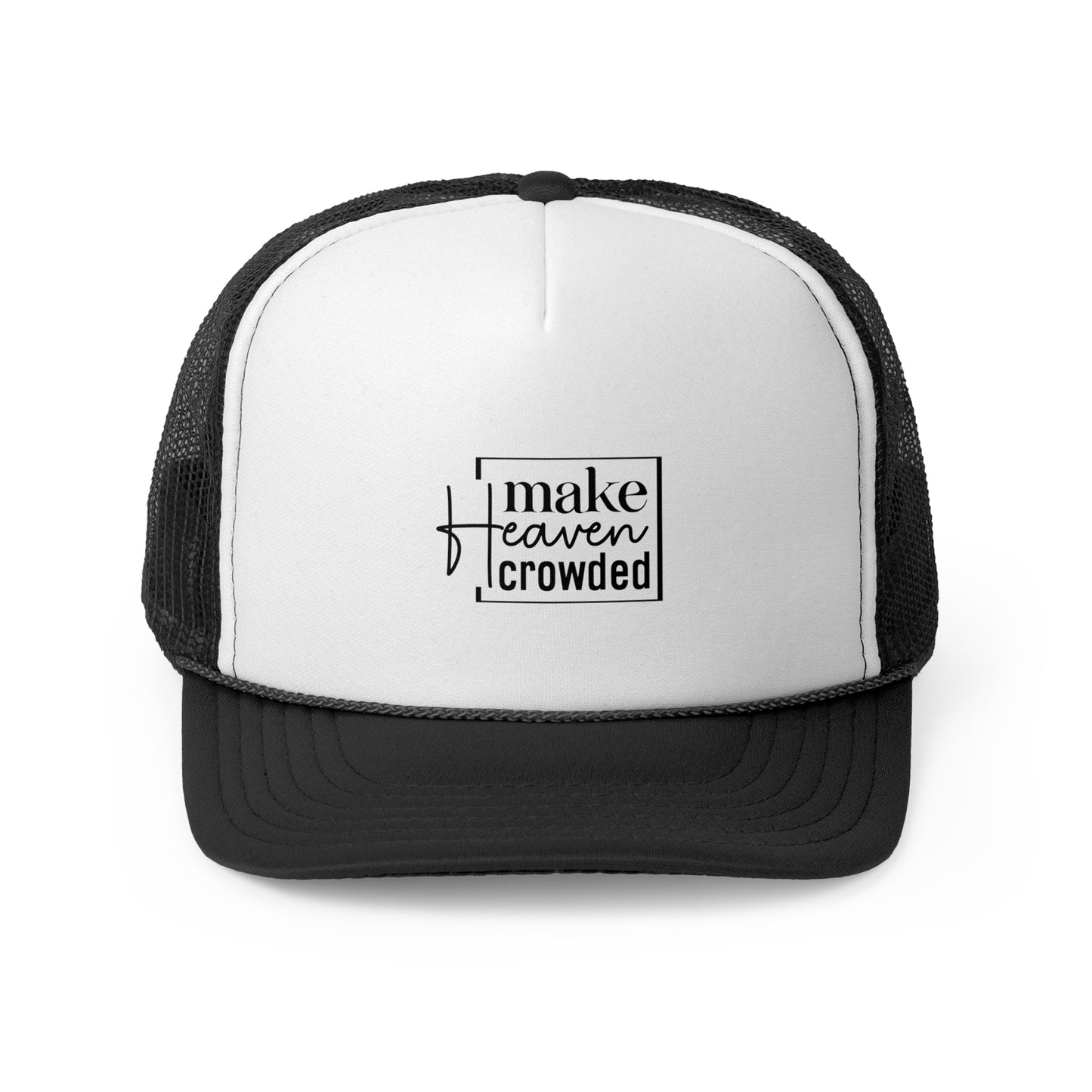 Heaven Crowded Trucker Cap | Casual Faith Hat | Gift for Believers | Christian Cap | Summer Accessory | Outdoor Fun