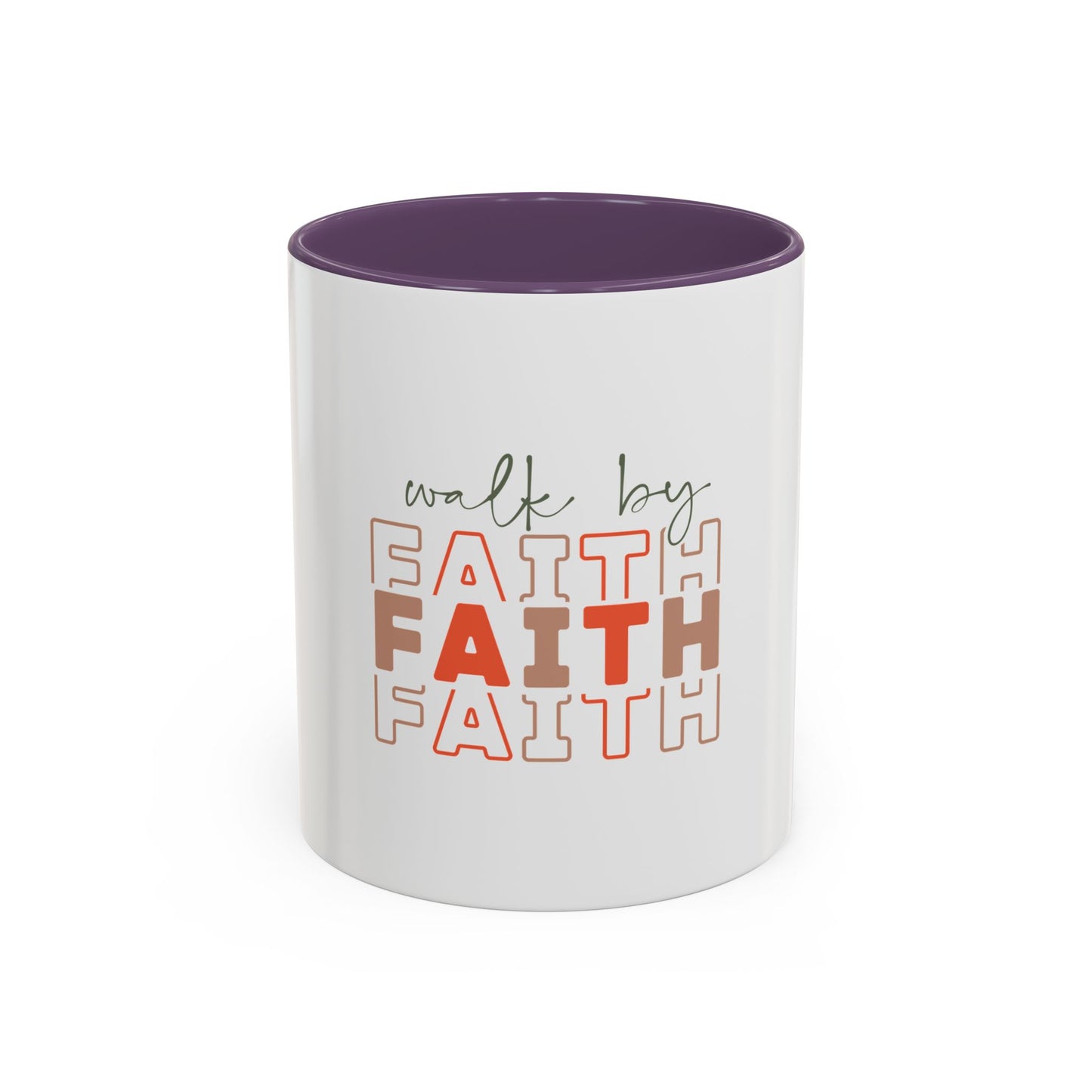 Faith-Inspired Accent Coffee Mug - Motivational Drinkware, Inspirational Gift, Home Office Decor, Prayer Mug, Christian Lifestyle