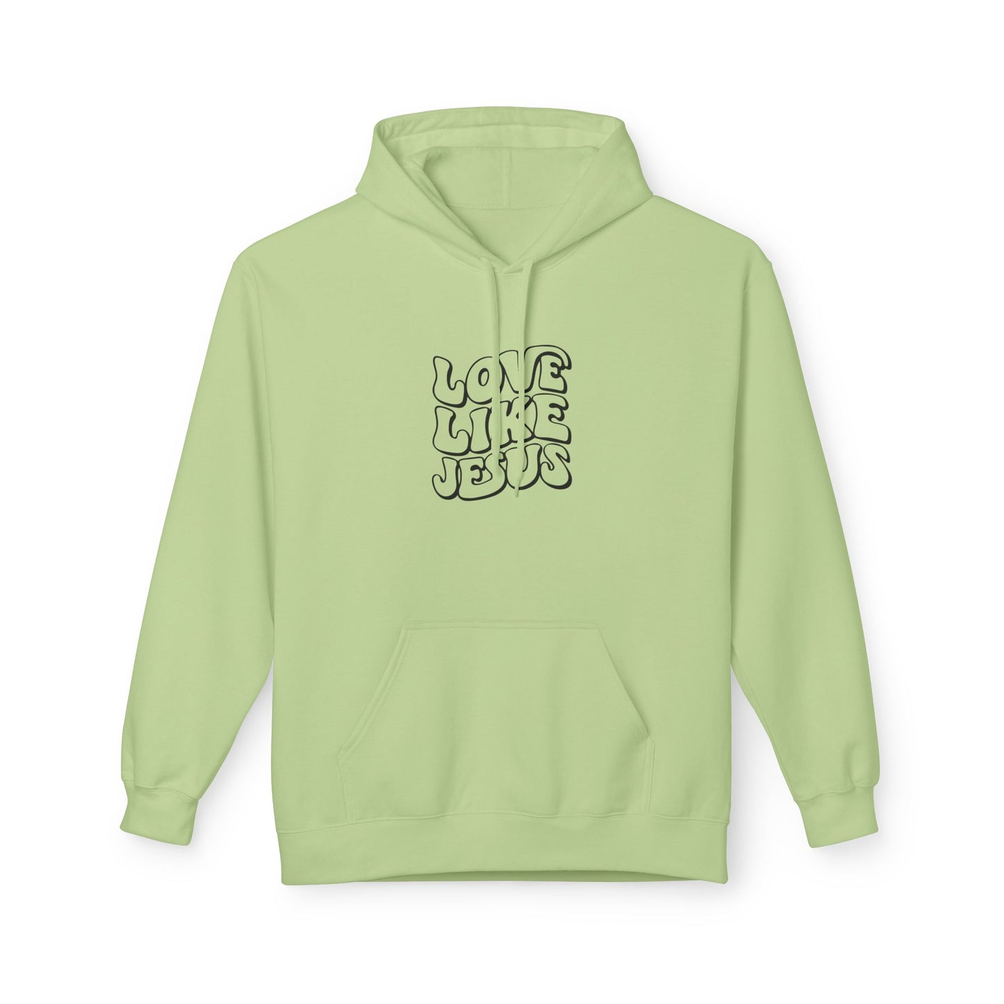 Love Like Jesus Hoodie, Religious Apparel, Faith-Based Gift, Cozy Sweatshirt, Unisex Fleece Pullover, Christian Clothing