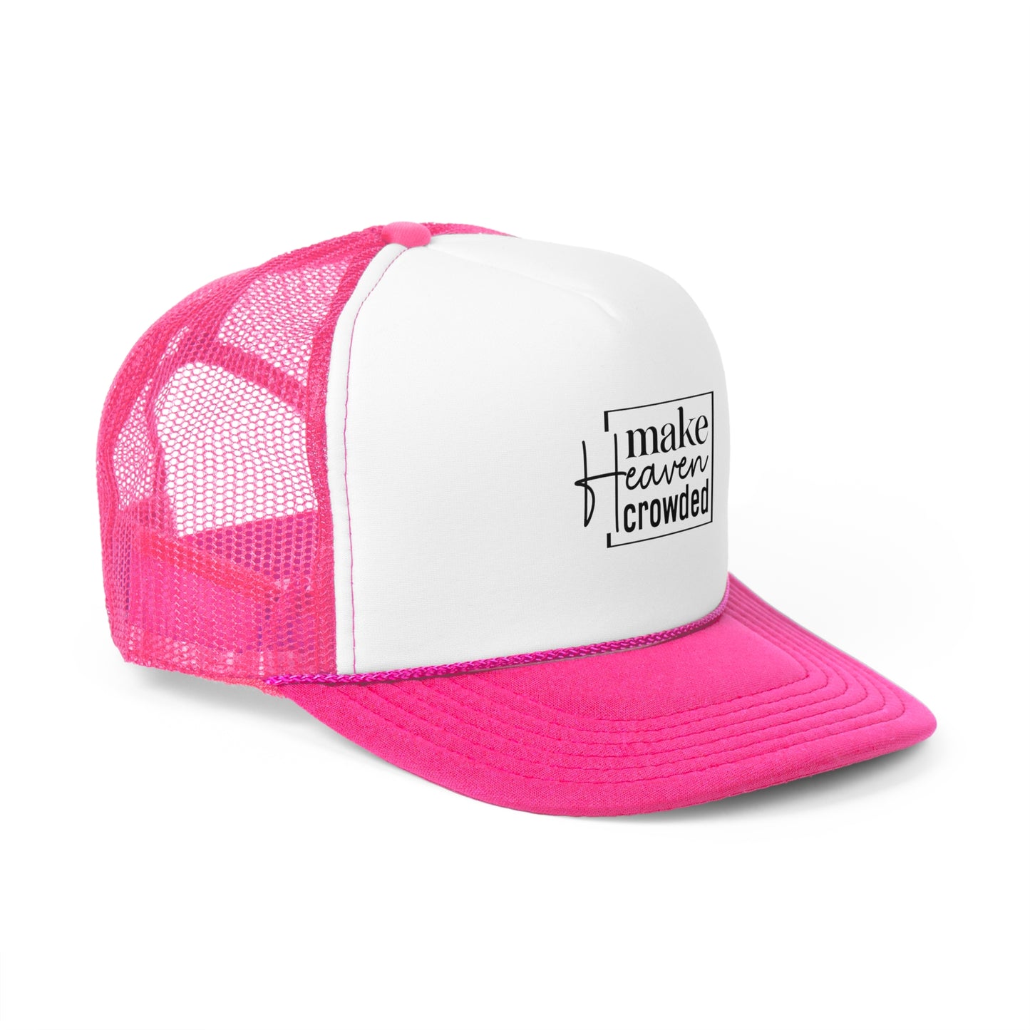 Heaven Crowded Trucker Cap | Casual Faith Hat | Gift for Believers | Christian Cap | Summer Accessory | Outdoor Fun