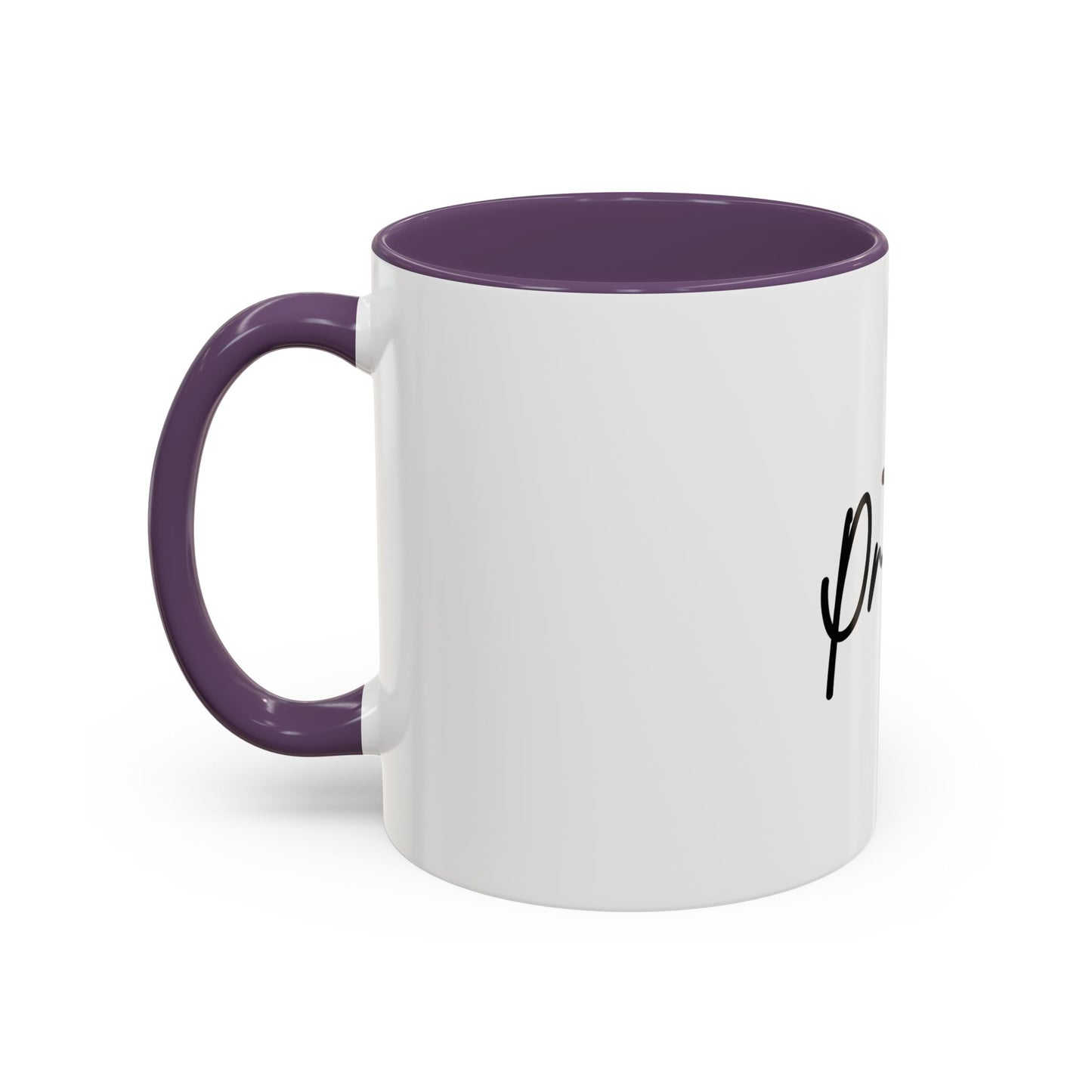 Faith-Inspired Accent Coffee Mug, Motivational Drinkware, Gift for Friends, Office Decor, Christian Encouragement