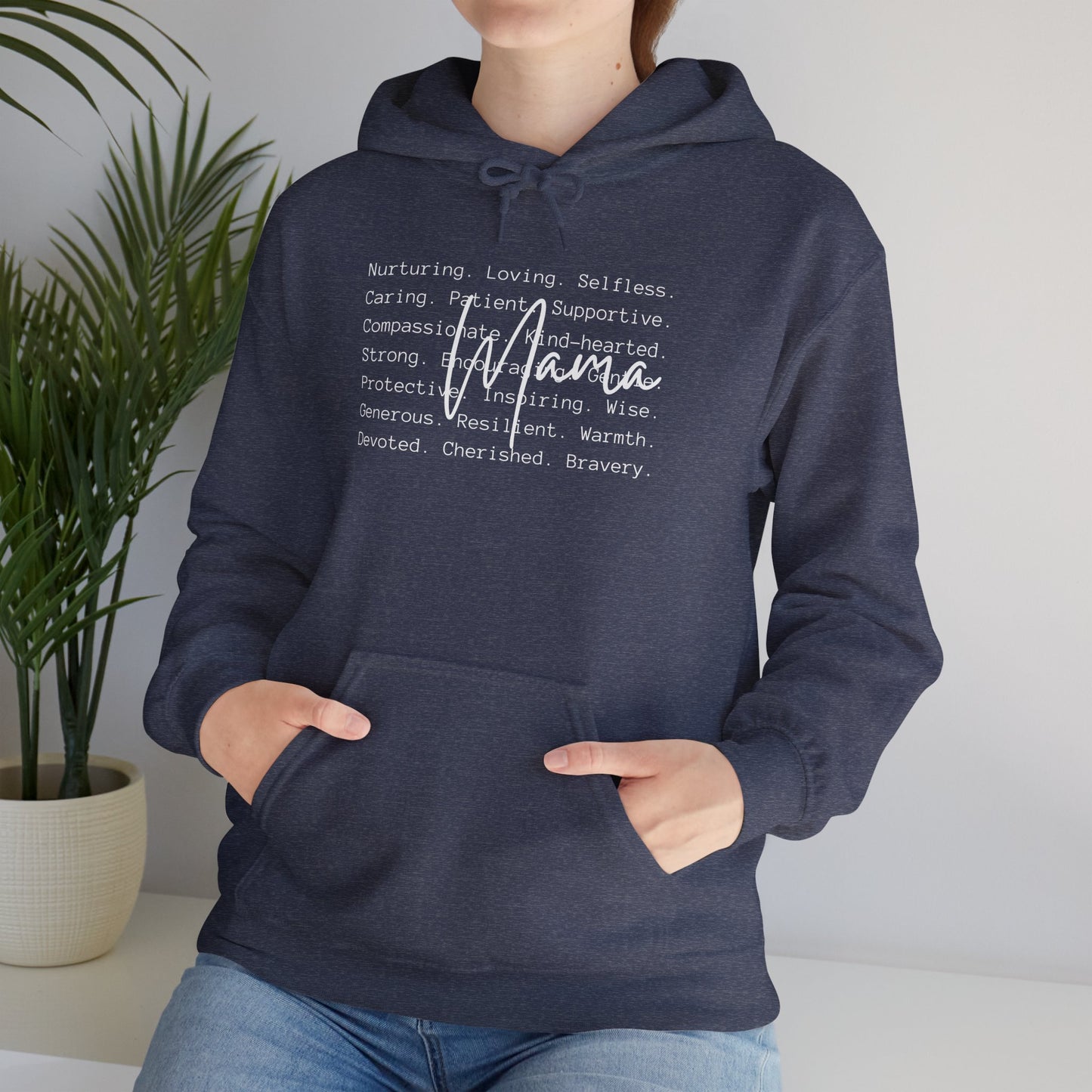 Mama Love Heavy Blend Hoodie - Nurturing, Supportive, and Cherished