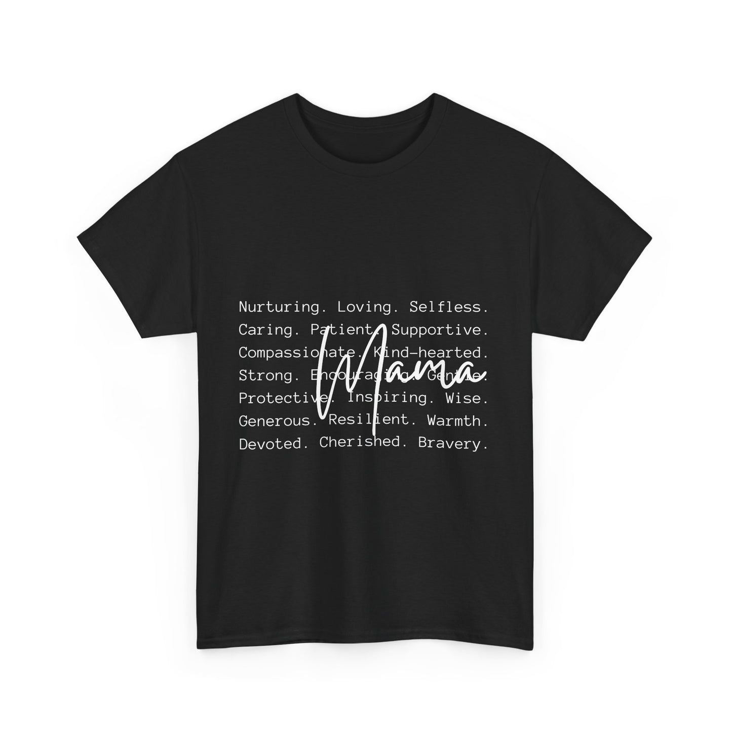 Inspirational Unisex Heavy Cotton Tee - Nurturing, Loving, Supportive Design