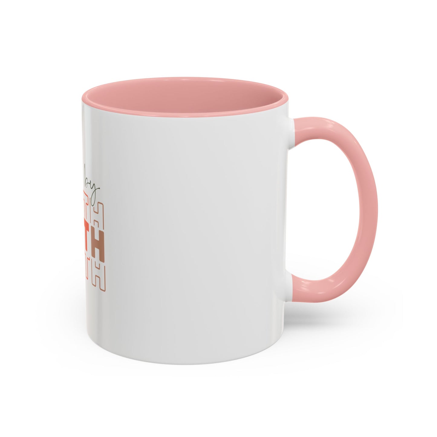Faith-Inspired Accent Coffee Mug - Motivational Drinkware, Inspirational Gift, Home Office Decor, Prayer Mug, Christian Lifestyle