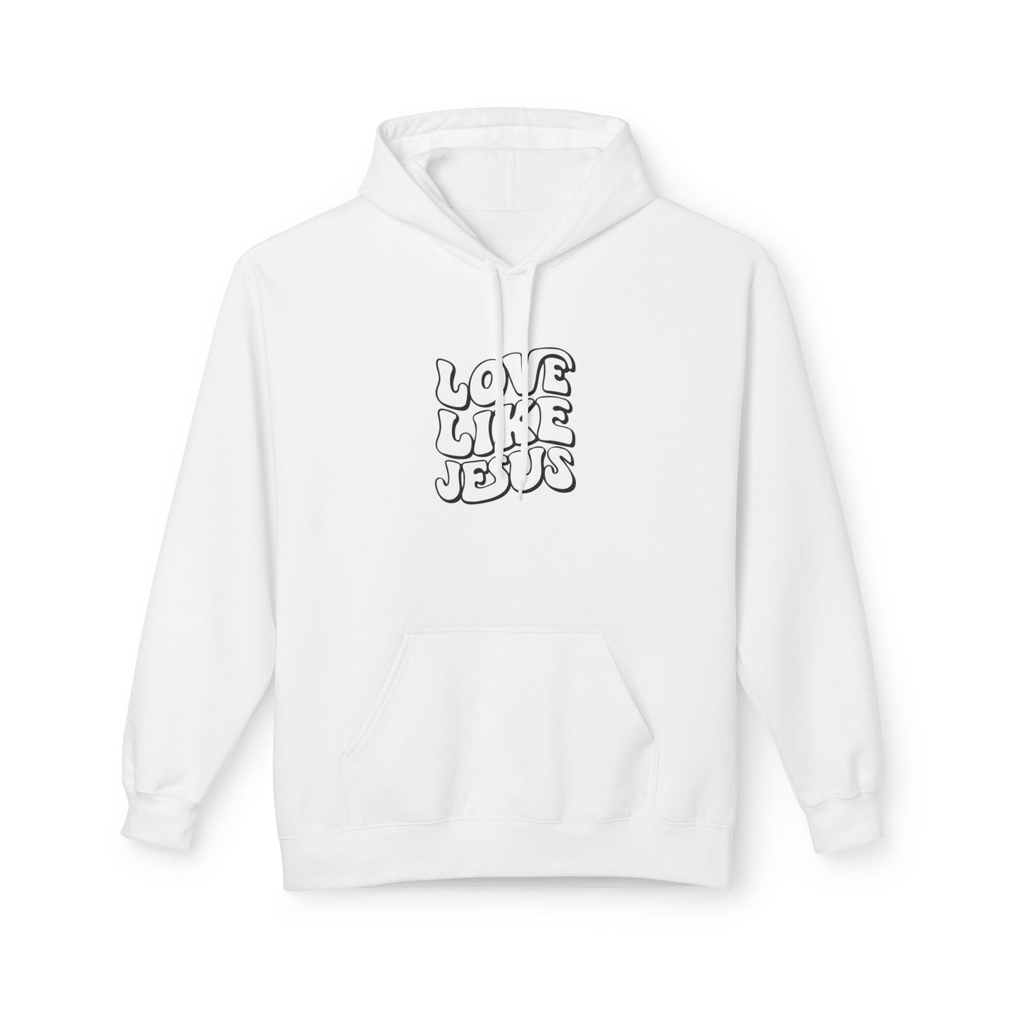 Love Like Jesus Hoodie, Religious Apparel, Faith-Based Gift, Cozy Sweatshirt, Unisex Fleece Pullover, Christian Clothing