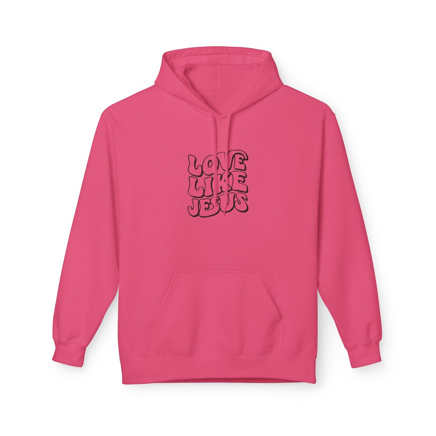 Love Like Jesus Hoodie, Religious Apparel, Faith-Based Gift, Cozy Sweatshirt, Unisex Fleece Pullover, Christian Clothing