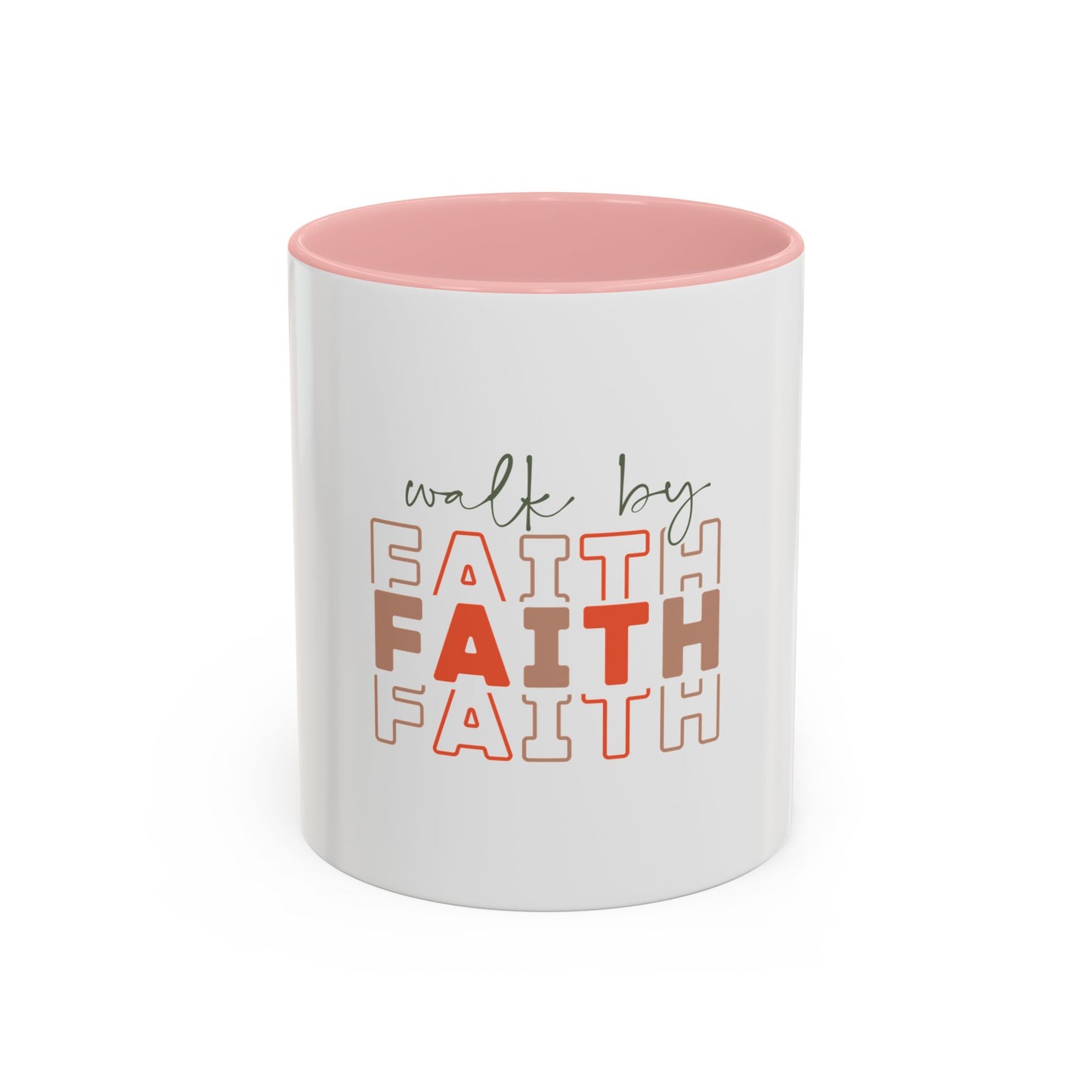 Faith-Inspired Accent Coffee Mug - Motivational Drinkware, Inspirational Gift, Home Office Decor, Prayer Mug, Christian Lifestyle
