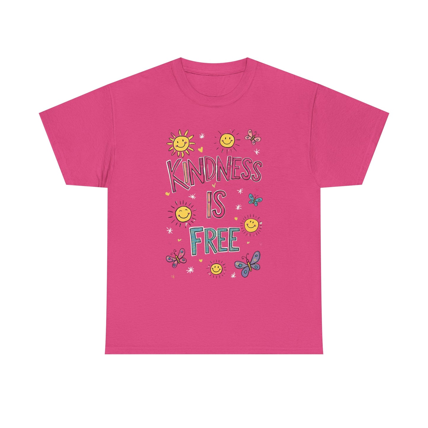 Kindness is Free T-Shirt | Unisex Heavy Cotton Tee for Spreading Positivity