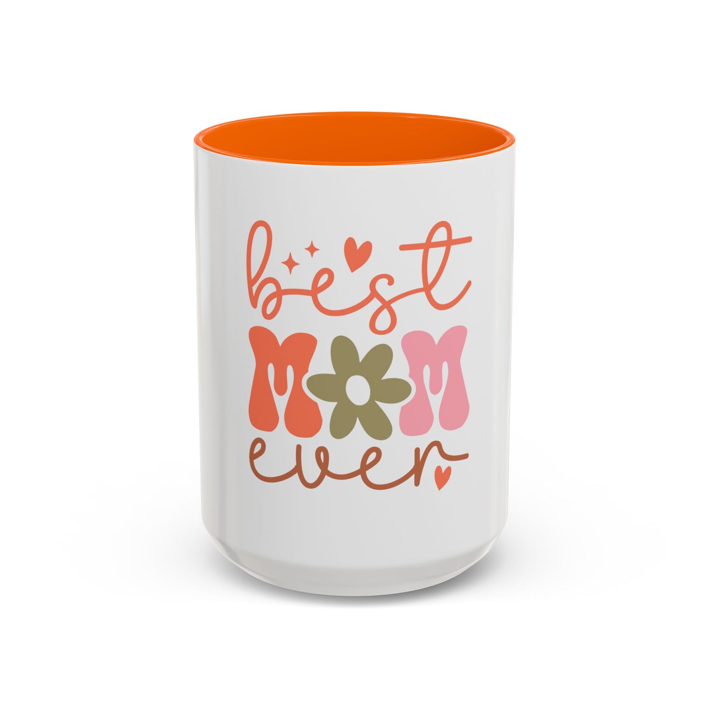 Best Mom Ever Accent Coffee Mug - Perfect Gift for Mother's Day, Birthdays & Celebrations