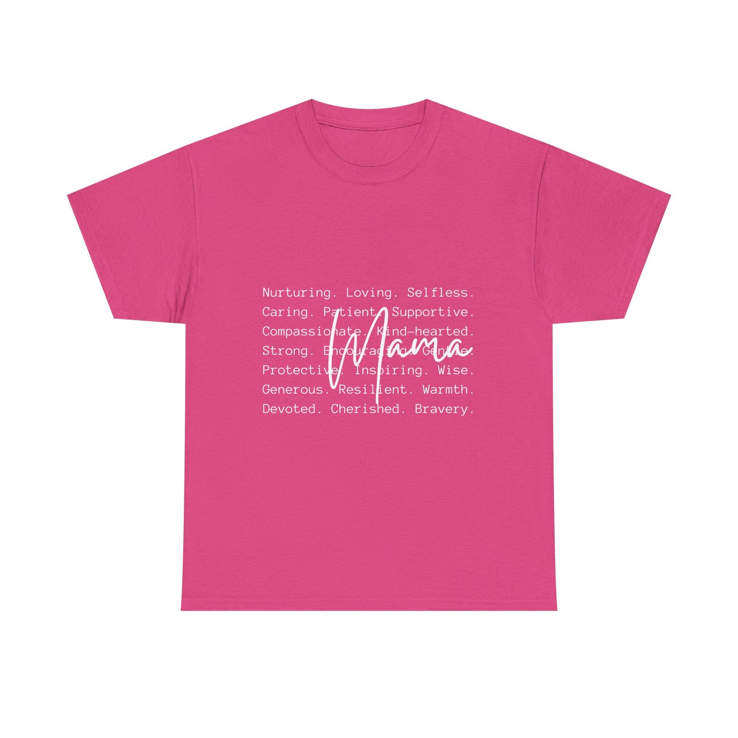 Inspirational Unisex Heavy Cotton Tee - Nurturing, Loving, Supportive Design