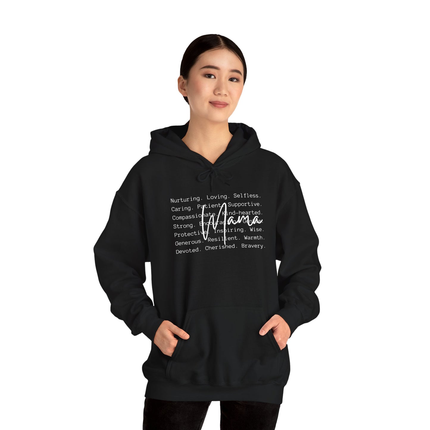 Mama Love Heavy Blend Hoodie - Nurturing, Supportive, and Cherished