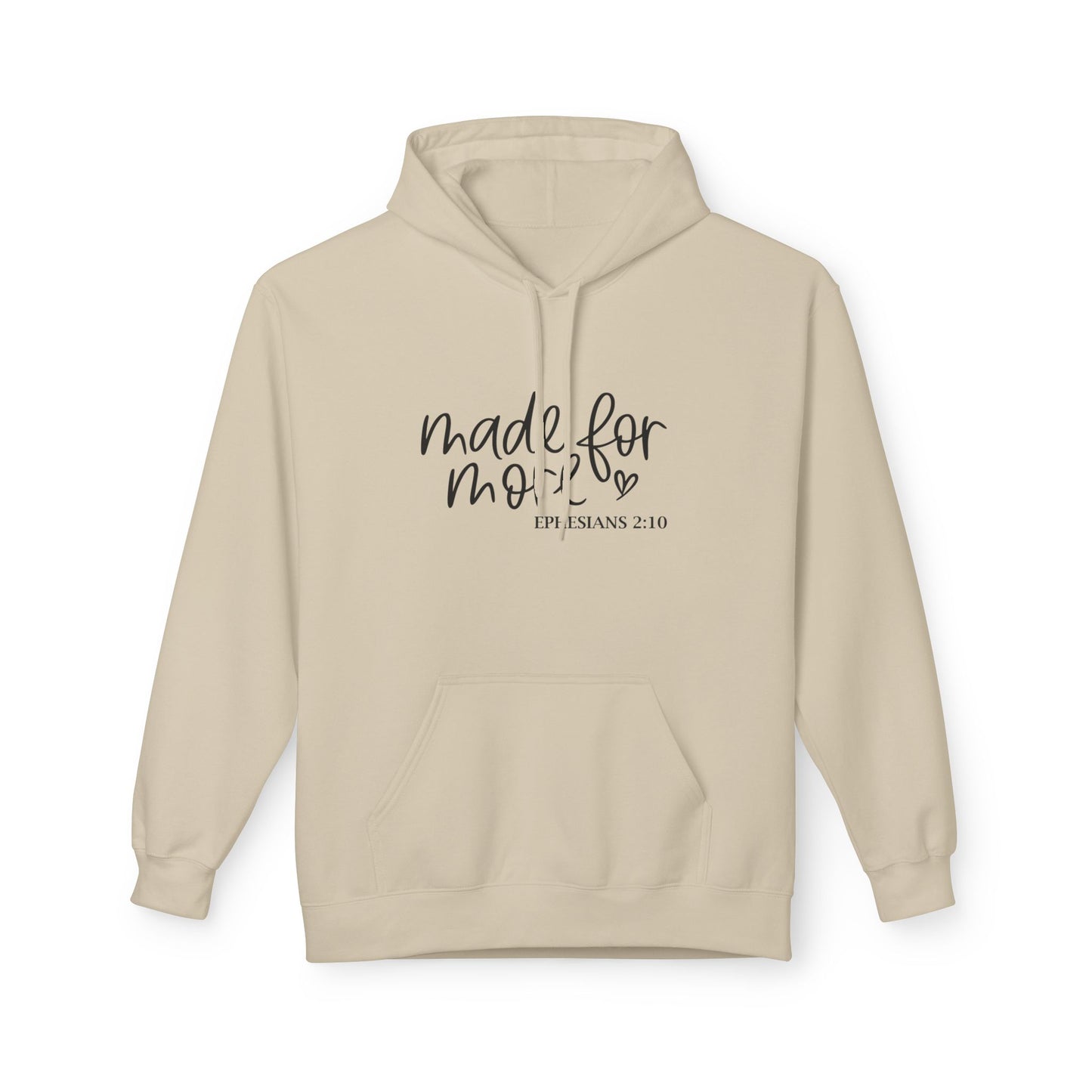 Made for Mom Fleece Hoodie - Gift for Mother's Day, Cozy Sweatshirt, Bible Verse Apparel, Unisex Hooded Sweatshirt, Perfect for Moms.