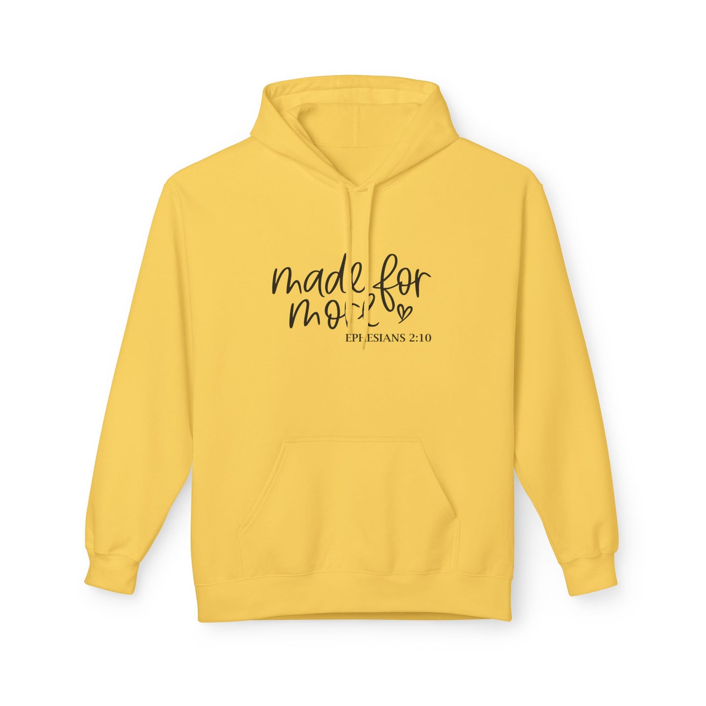 Made for Mom Fleece Hoodie - Gift for Mother's Day, Cozy Sweatshirt, Bible Verse Apparel, Unisex Hooded Sweatshirt, Perfect for Moms.