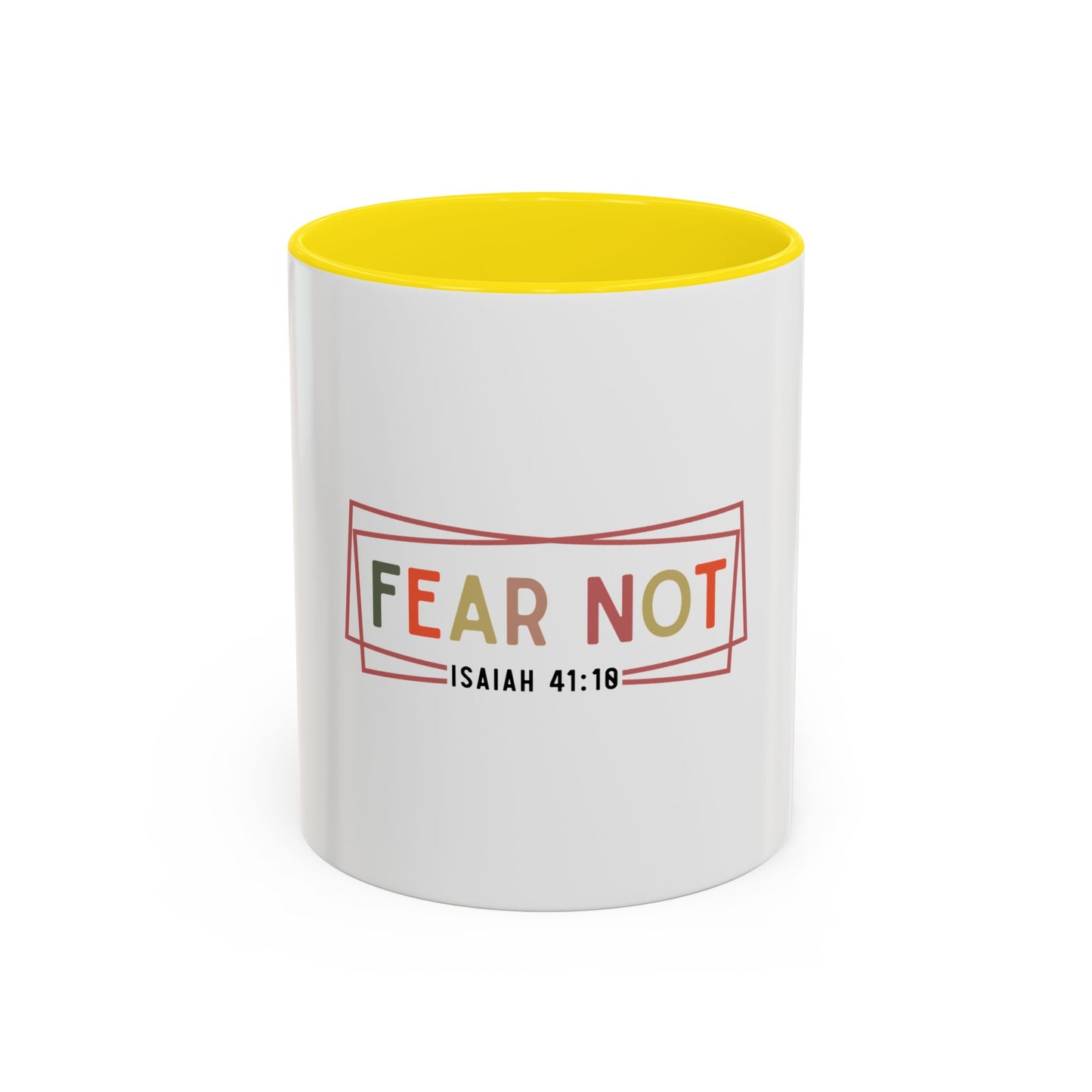 Inspirational Coffee Mug - Fear Not Isaiah 41:10, Motivational Gift, Christian Decor, Office Mug, Faith-Based Kitchenware