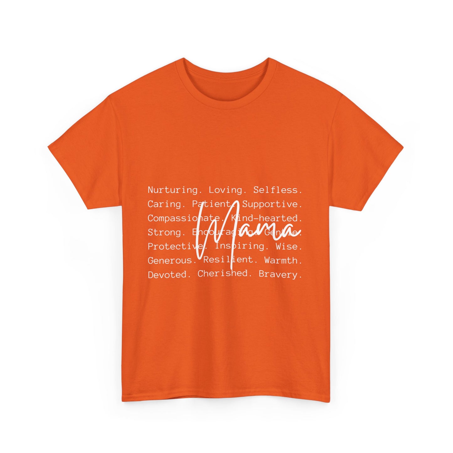 Inspirational Unisex Heavy Cotton Tee - Nurturing, Loving, Supportive Design