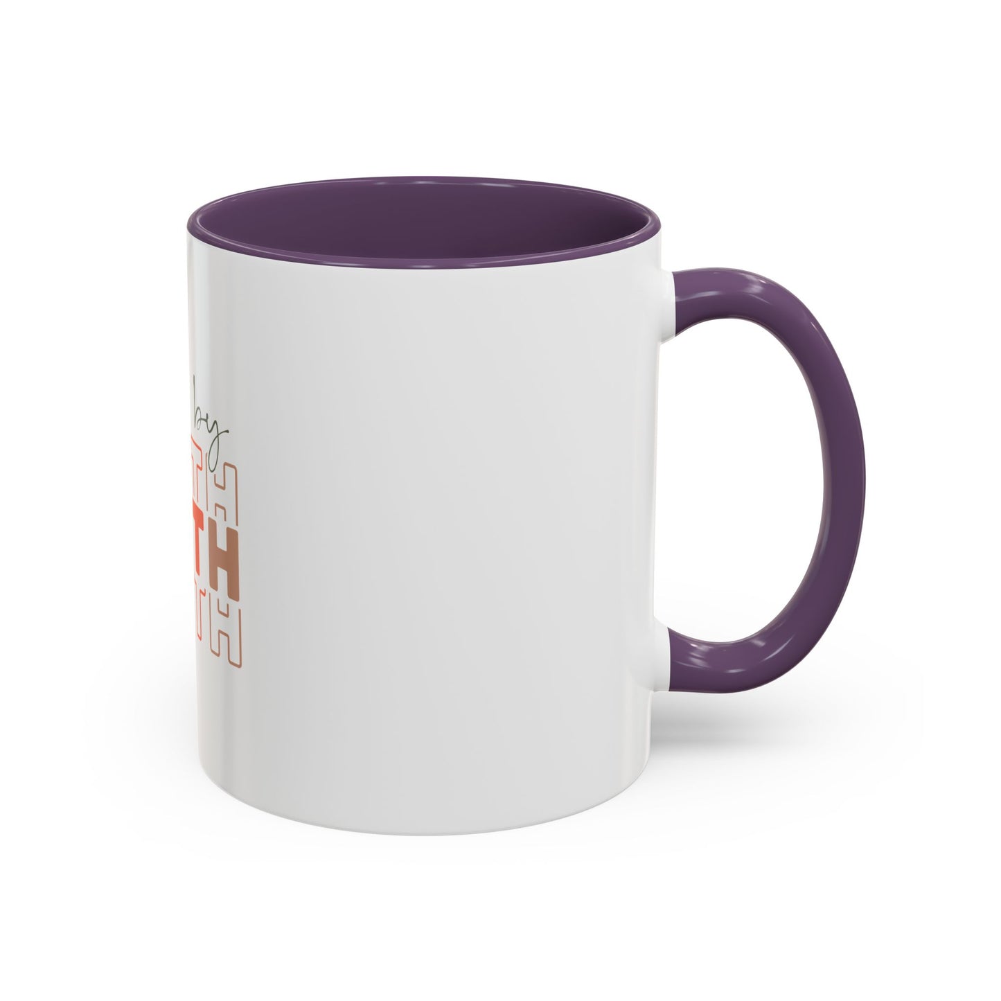 Faith-Inspired Accent Coffee Mug - Motivational Drinkware, Inspirational Gift, Home Office Decor, Prayer Mug, Christian Lifestyle