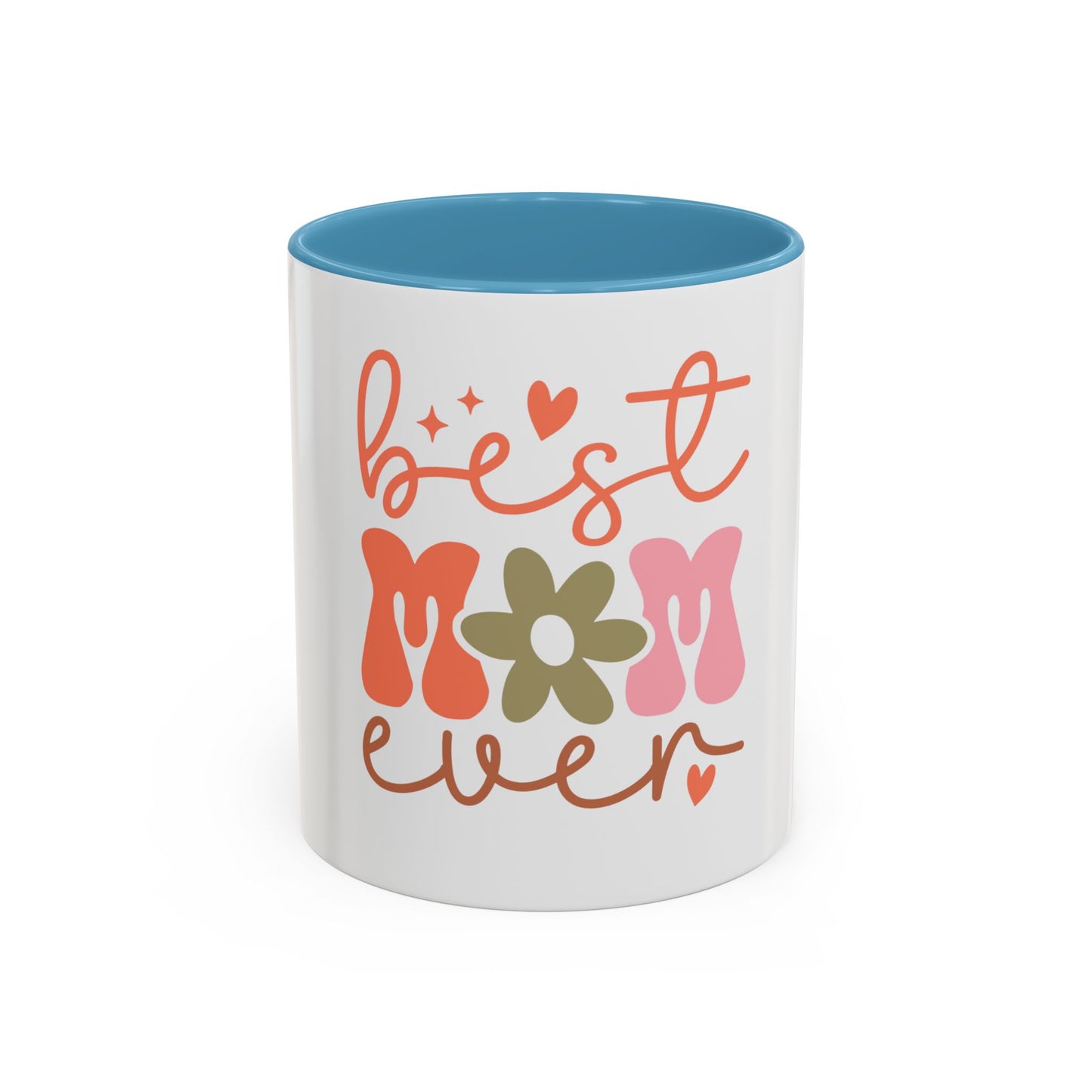 Best Mom Ever Accent Coffee Mug - Perfect Gift for Mother's Day, Birthdays & Celebrations