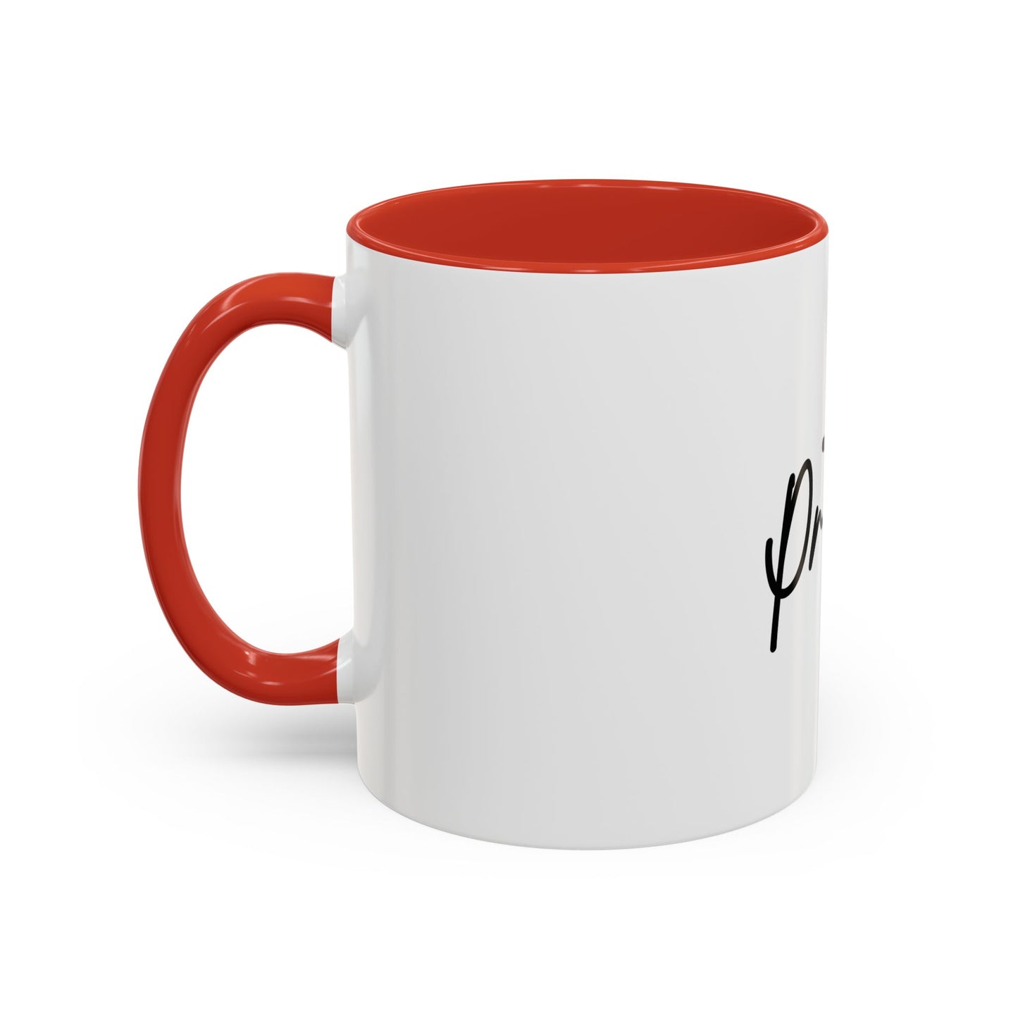Faith-Inspired Accent Coffee Mug, Motivational Drinkware, Gift for Friends, Office Decor, Christian Encouragement