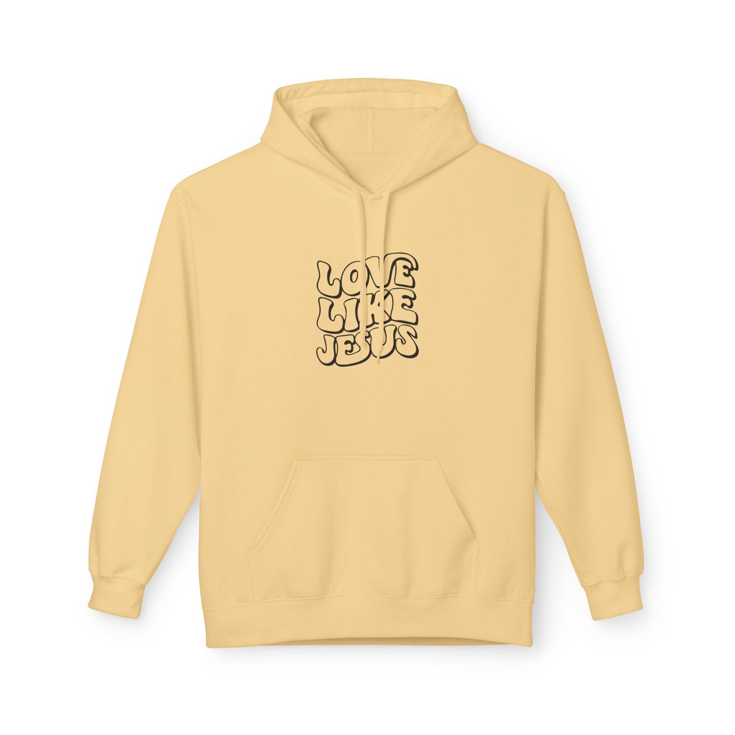 Love Like Jesus Hoodie, Religious Apparel, Faith-Based Gift, Cozy Sweatshirt, Unisex Fleece Pullover, Christian Clothing