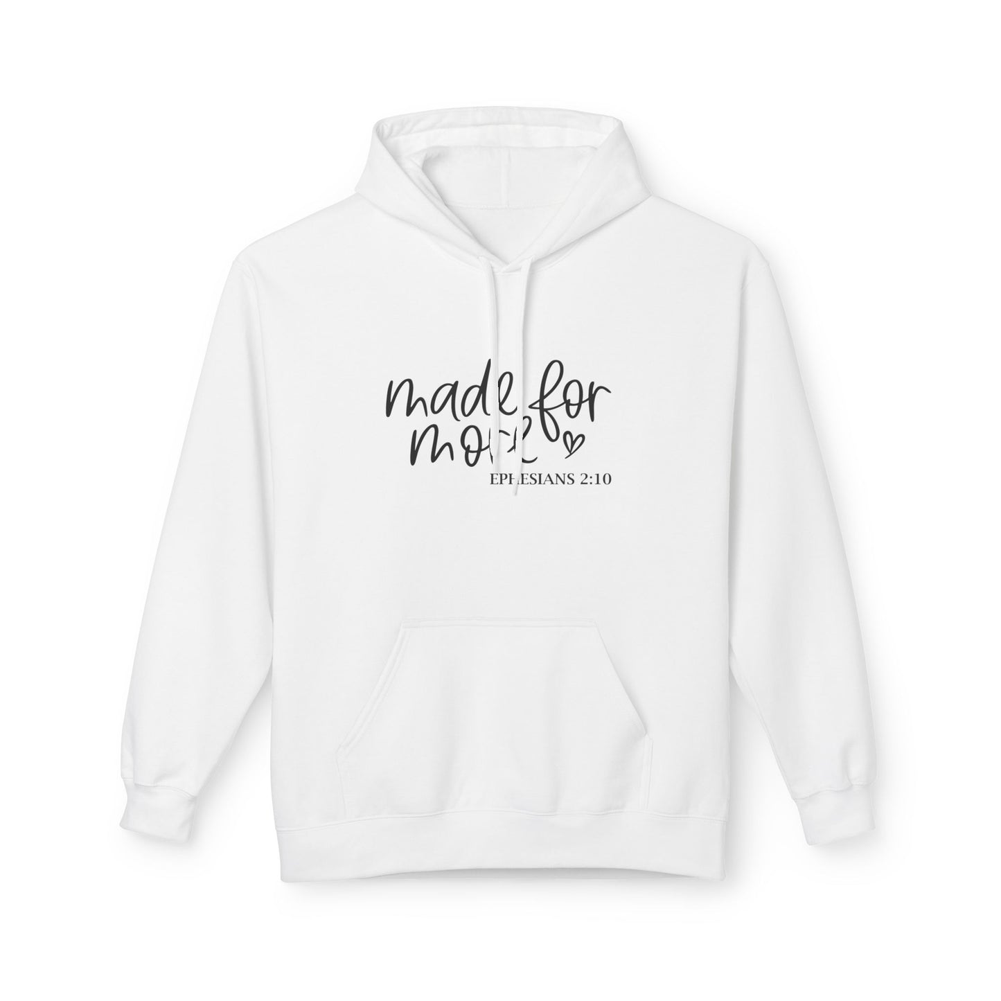 Made for Mom Fleece Hoodie - Gift for Mother's Day, Cozy Sweatshirt, Bible Verse Apparel, Unisex Hooded Sweatshirt, Perfect for Moms.