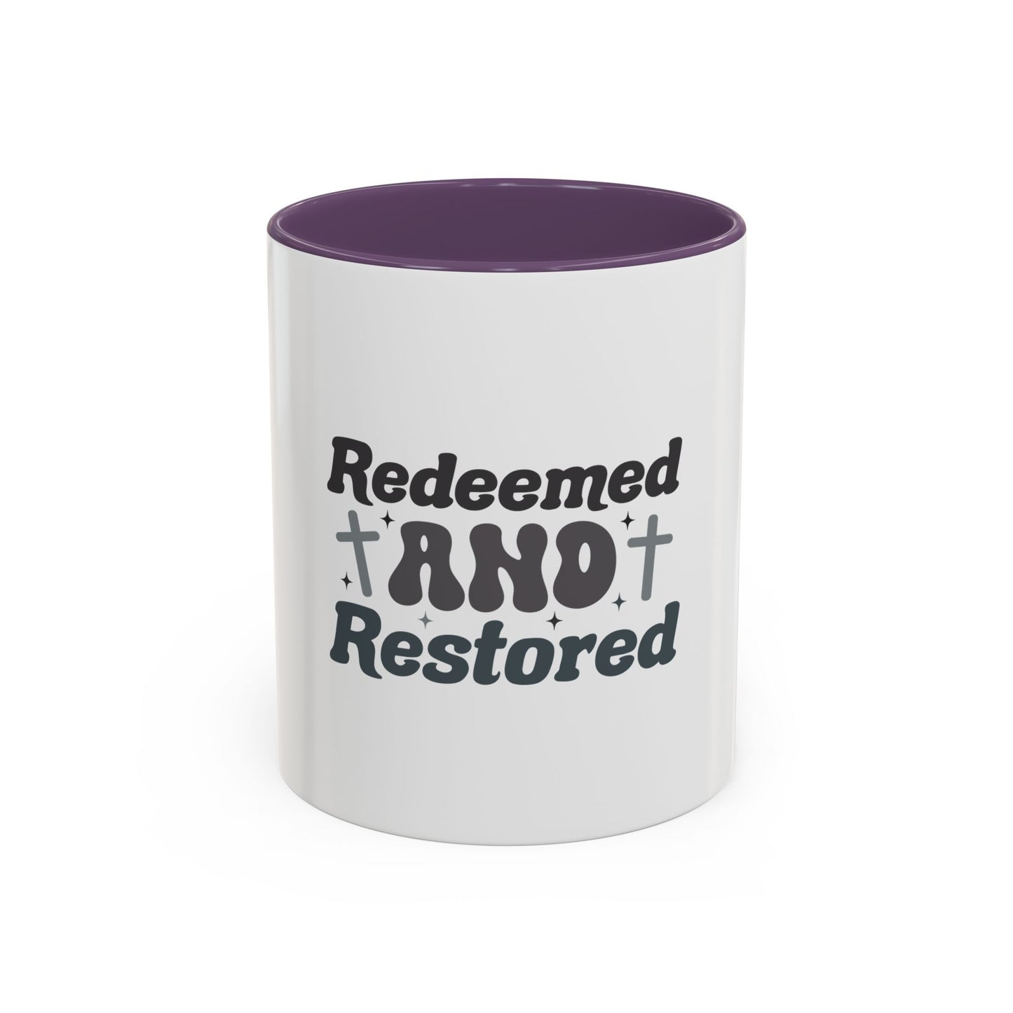 Redeemed and Restored Coffee Mug - Inspirational Drinkware for Faith, Unity, Gifts for Friends, Encouragement, Home & Office Decor