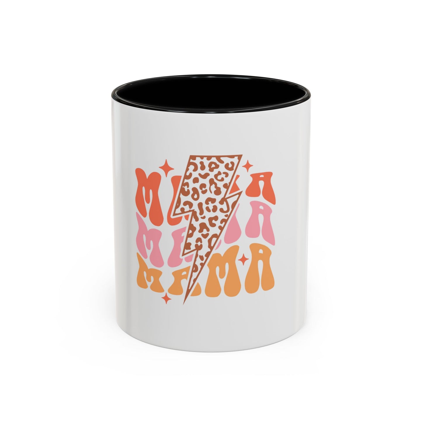 Retro Lightning Mama Coffee Mug - 11 & 15oz Ceramic Cup for Moms