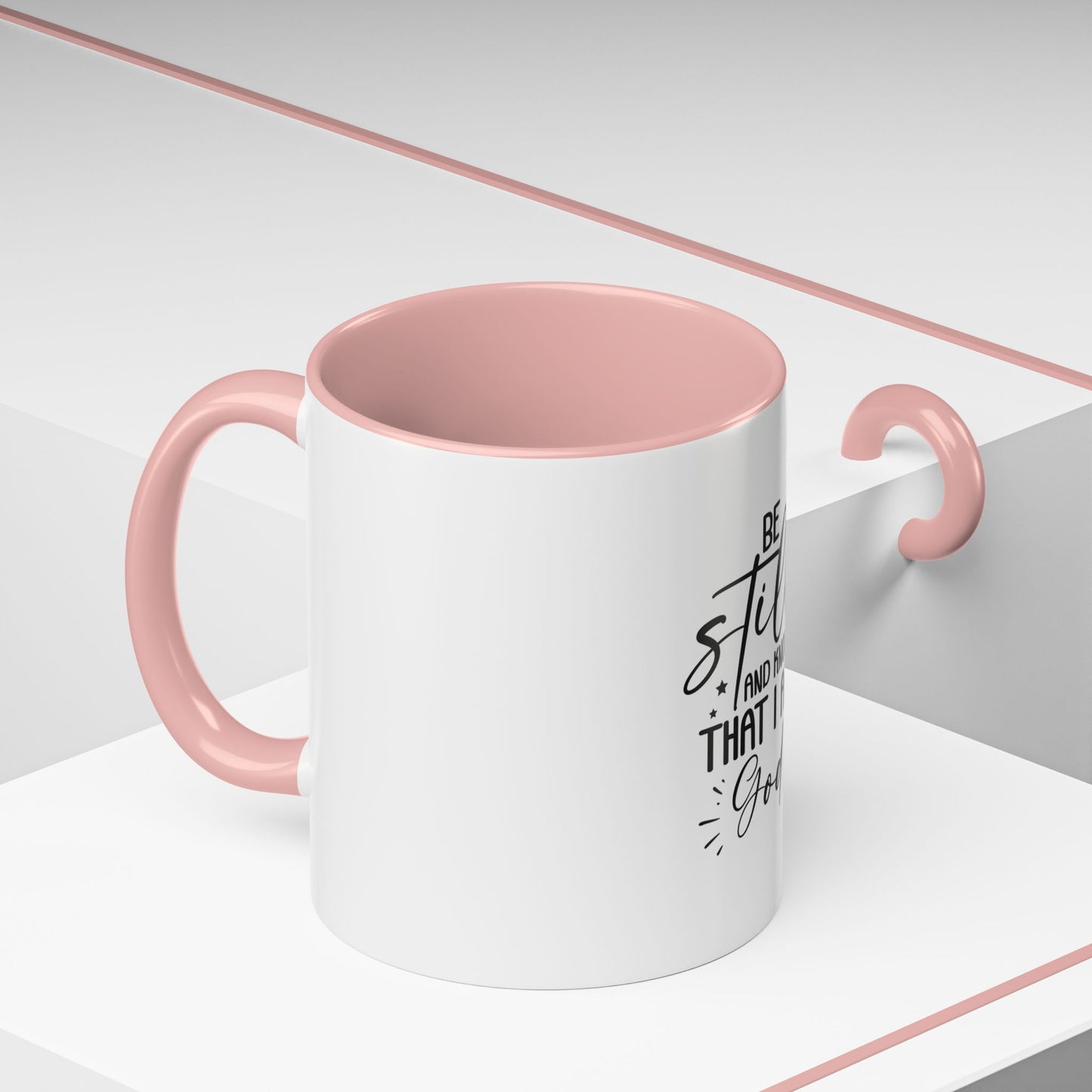 Faith-Inspired Accent Coffee Mug - Perfect for Spiritual Gifts, Daily Inspiration, Home Décor, Morning Coffee, Church Events