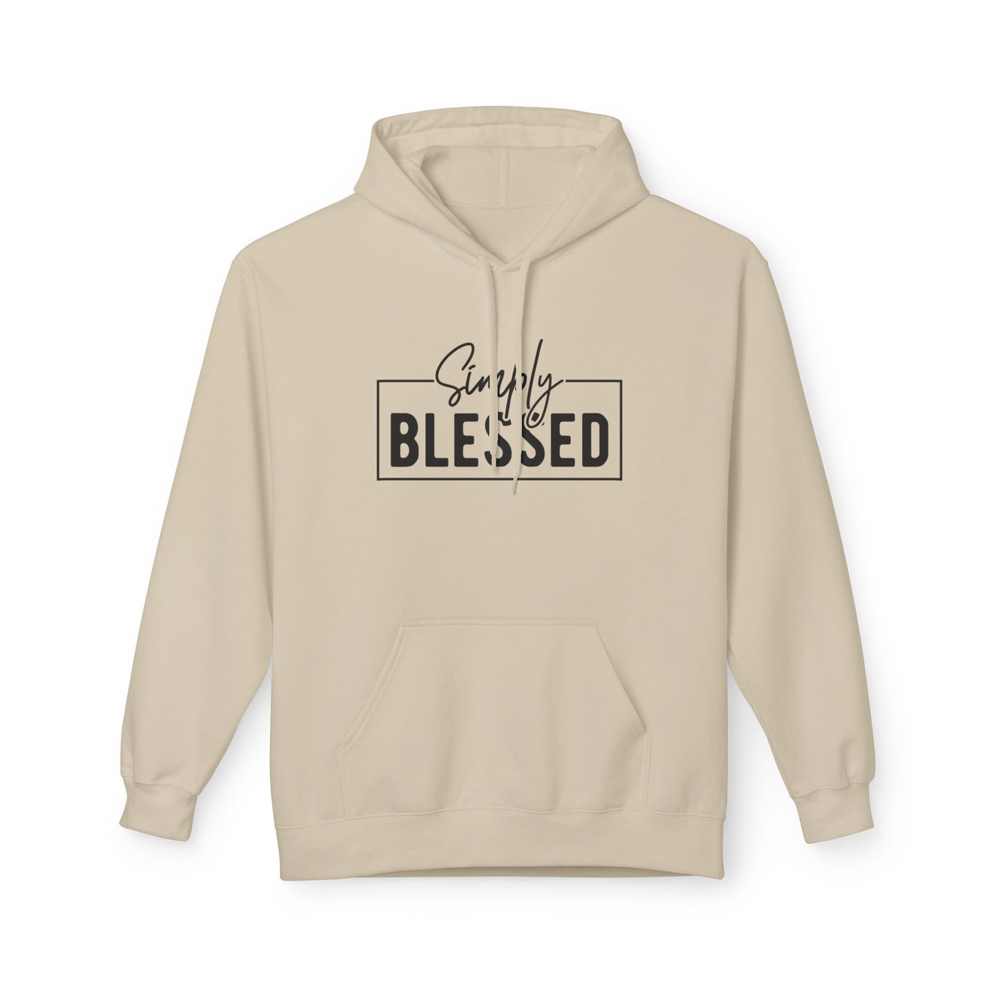 Simply Blessed Fleece Hoodie | Cozy Gift for Faith Lovers | Perfect for Chill Days, Birthday, & Holidays | Unisex Apparel