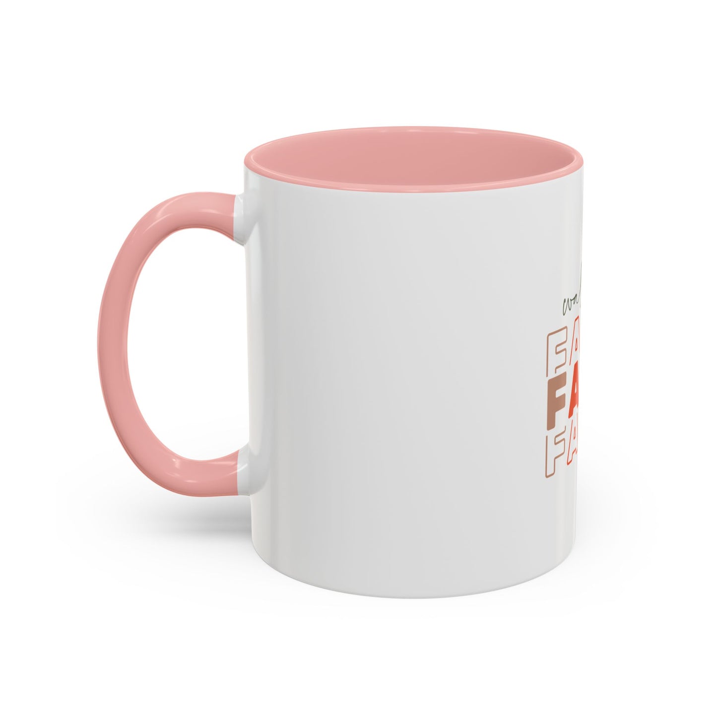 Faith-Inspired Accent Coffee Mug - Motivational Drinkware, Inspirational Gift, Home Office Decor, Prayer Mug, Christian Lifestyle