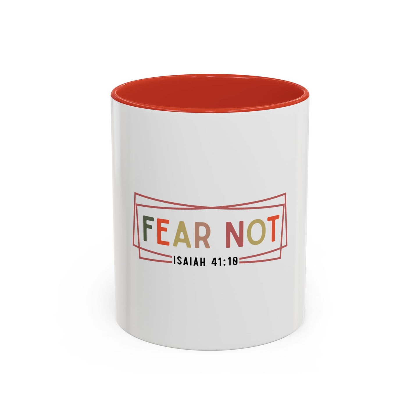 Inspirational Coffee Mug - Fear Not Isaiah 41:10, Motivational Gift, Christian Decor, Office Mug, Faith-Based Kitchenware