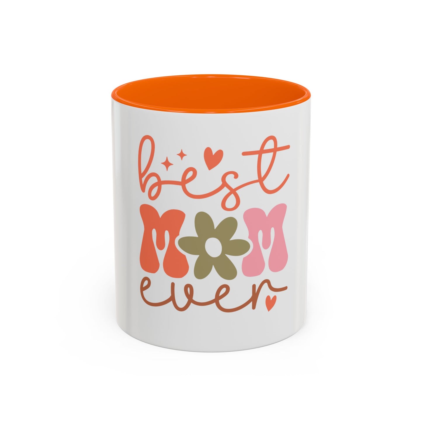 Best Mom Ever Accent Coffee Mug - Perfect Gift for Mother's Day, Birthdays & Celebrations