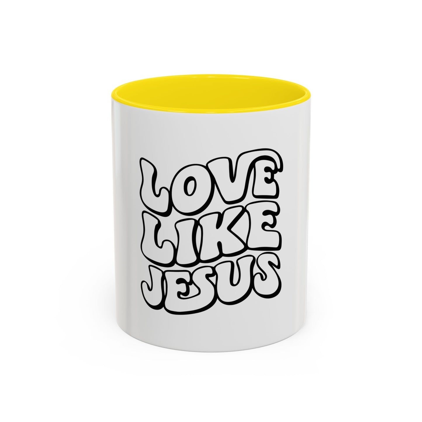 Love Like Jesus Accent Coffee Mug | Inspirational Mug for Christians, Unique Gift for Birthdays, Holidays, Religious Gatherings, Cozy Decor