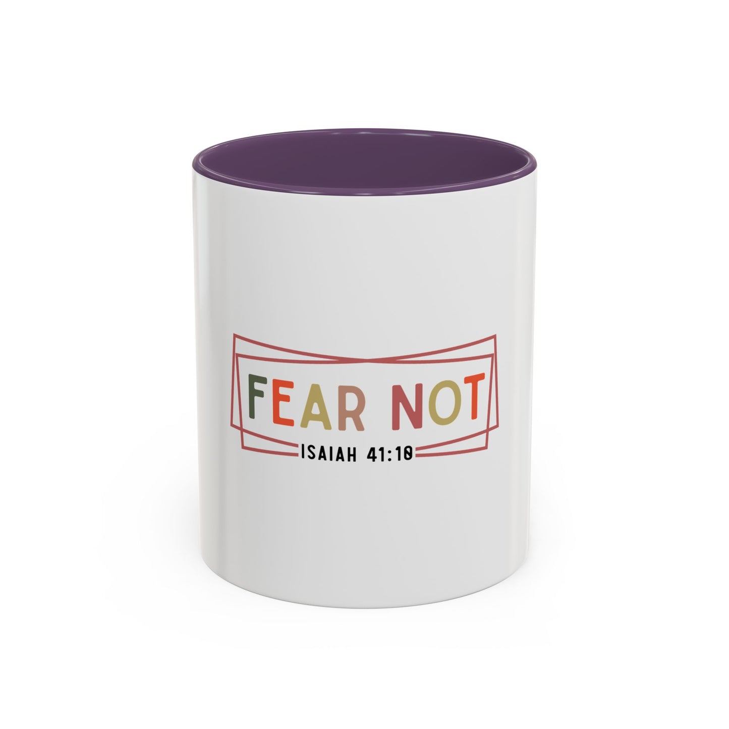 Inspirational Coffee Mug - Fear Not Isaiah 41:10, Motivational Gift, Christian Decor, Office Mug, Faith-Based Kitchenware
