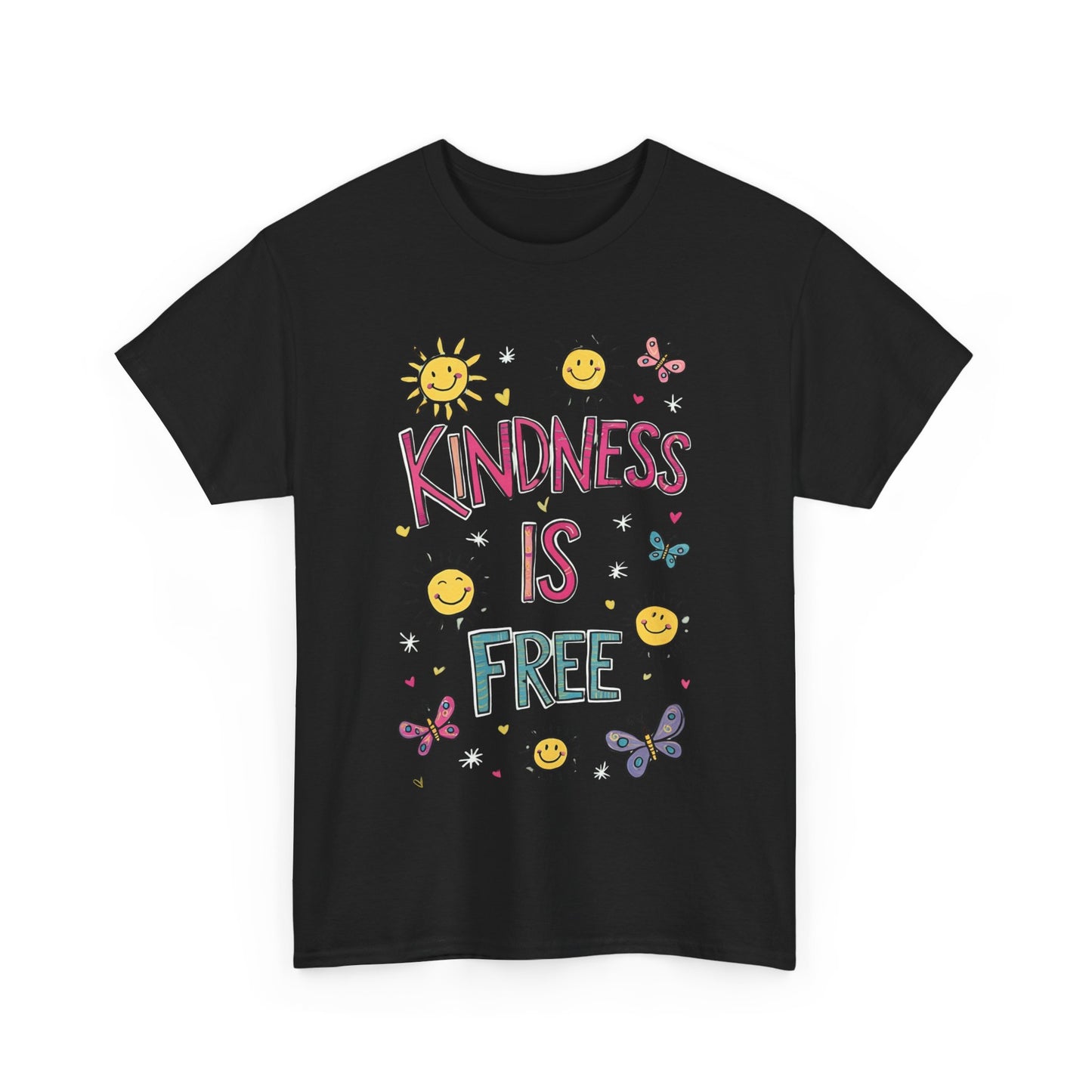 Kindness is Free T-Shirt | Unisex Heavy Cotton Tee for Spreading Positivity