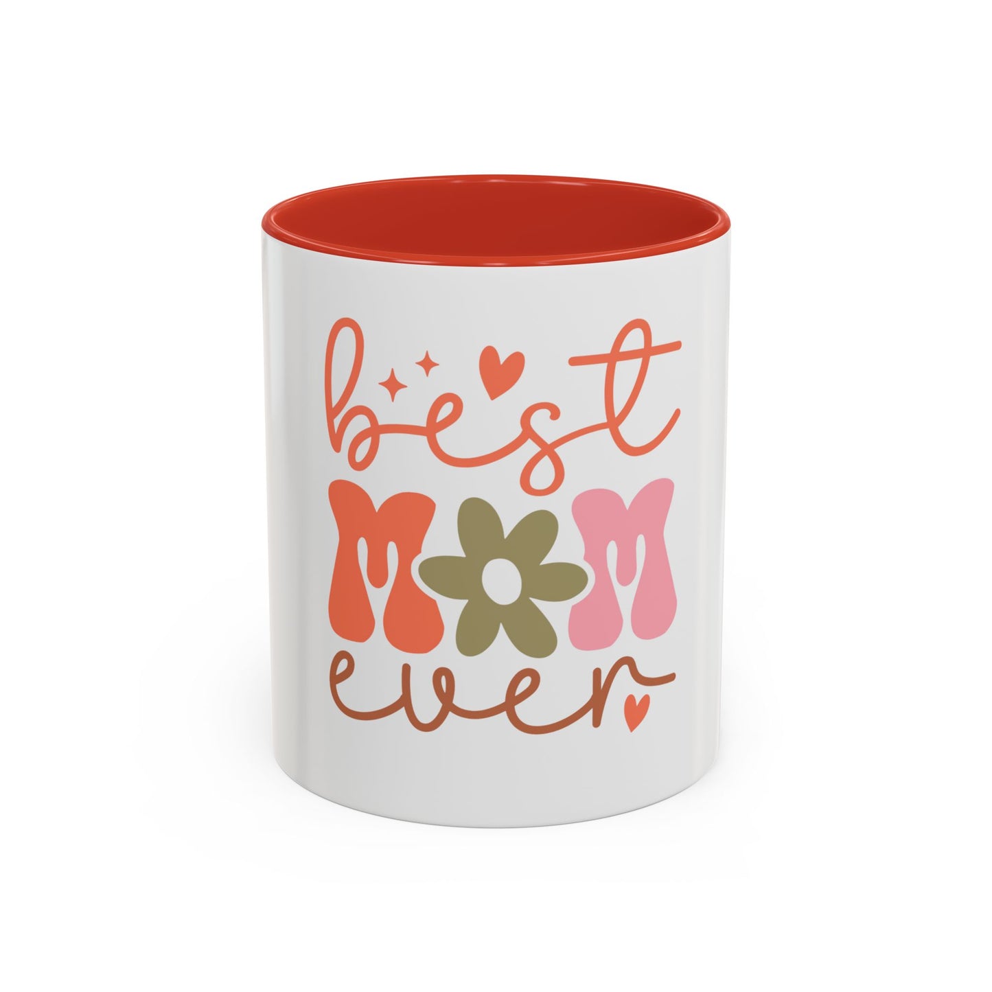 Best Mom Ever Accent Coffee Mug - Perfect Gift for Mother's Day, Birthdays & Celebrations