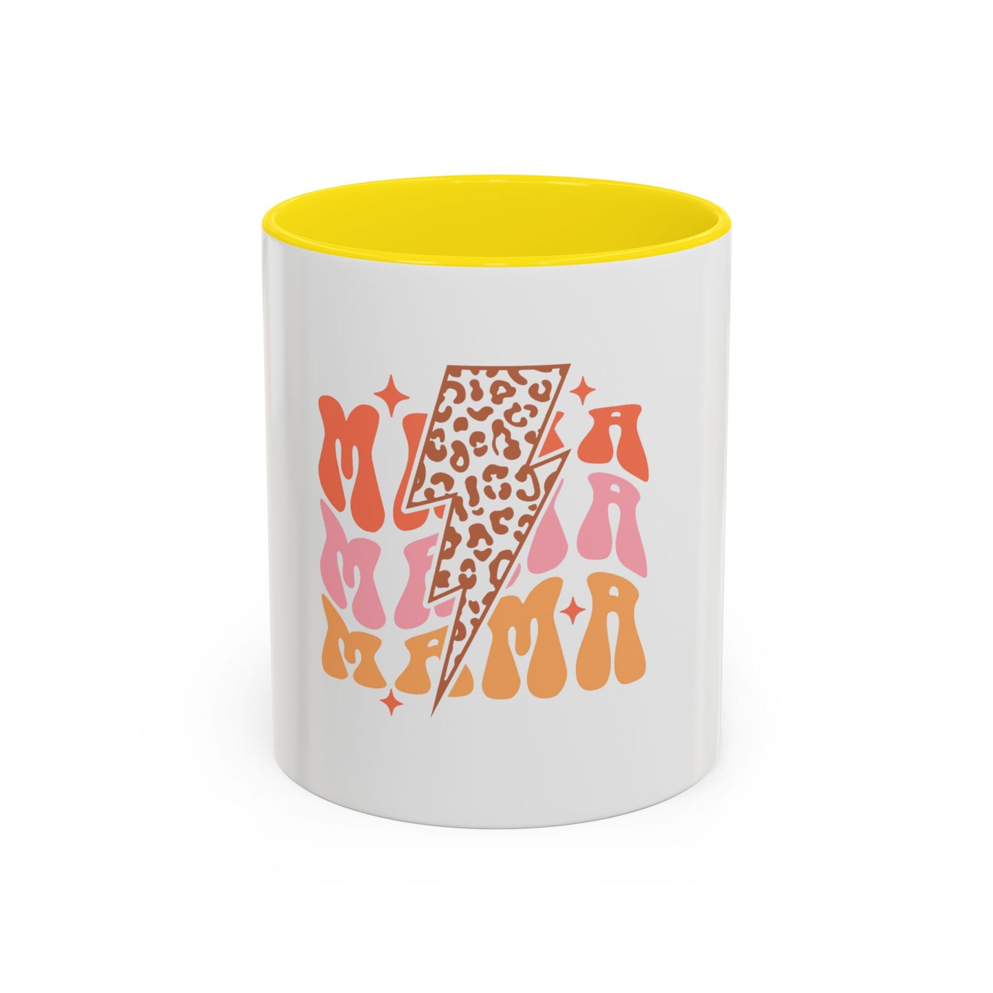 Retro Lightning Mama Coffee Mug - 11 & 15oz Ceramic Cup for Moms