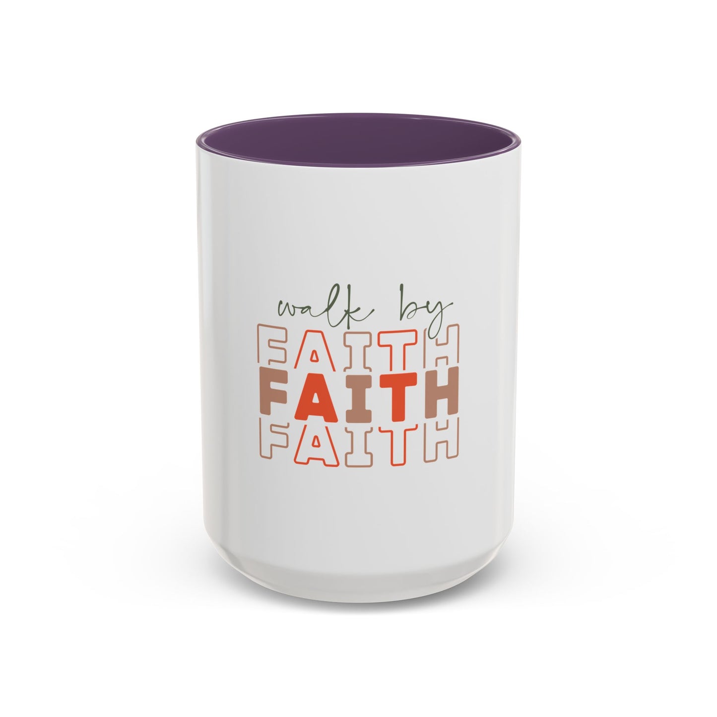 Faith-Inspired Accent Coffee Mug - Motivational Drinkware, Inspirational Gift, Home Office Decor, Prayer Mug, Christian Lifestyle