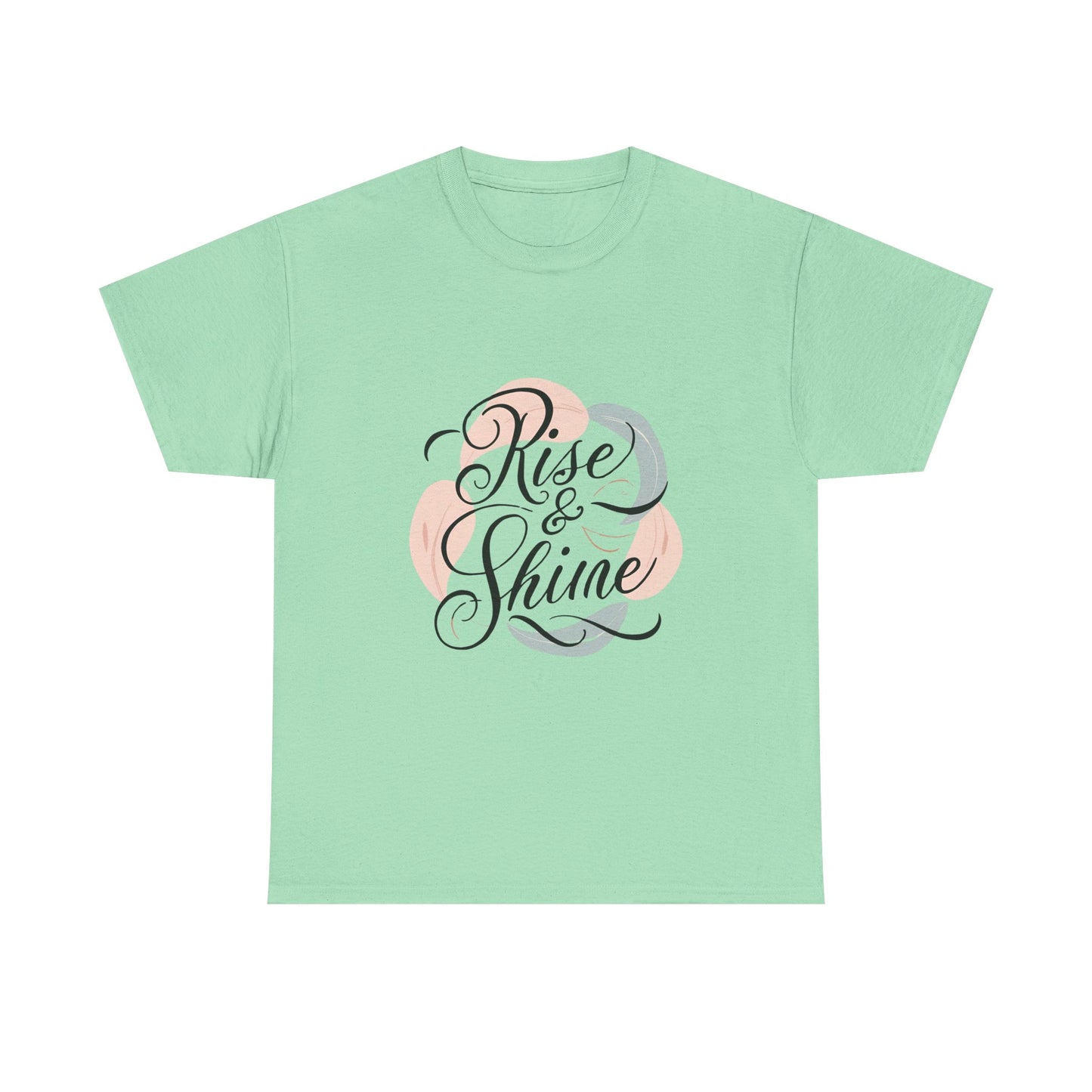 Inspirational 'Rise & Shine' Unisex Heavy Cotton Tee