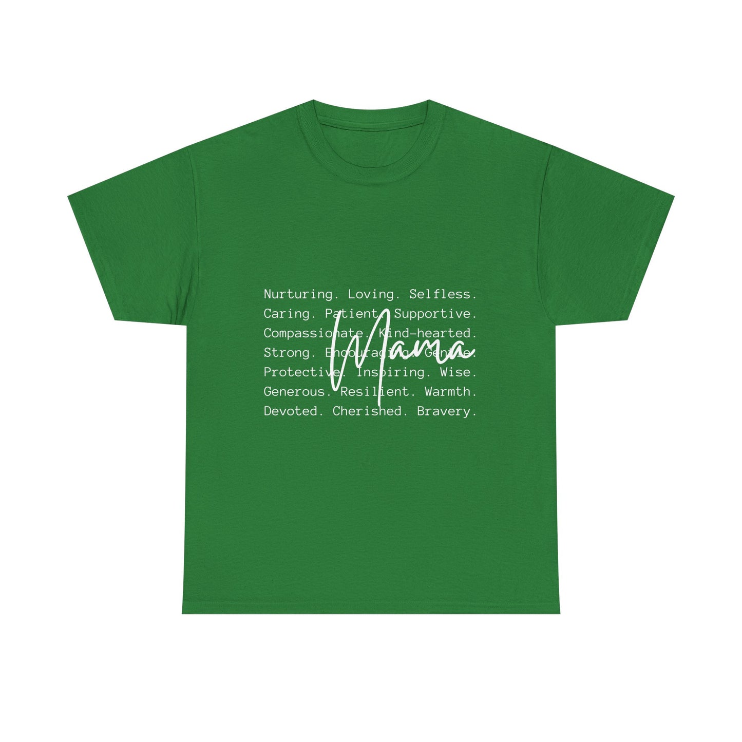 Inspirational Unisex Heavy Cotton Tee - Nurturing, Loving, Supportive Design