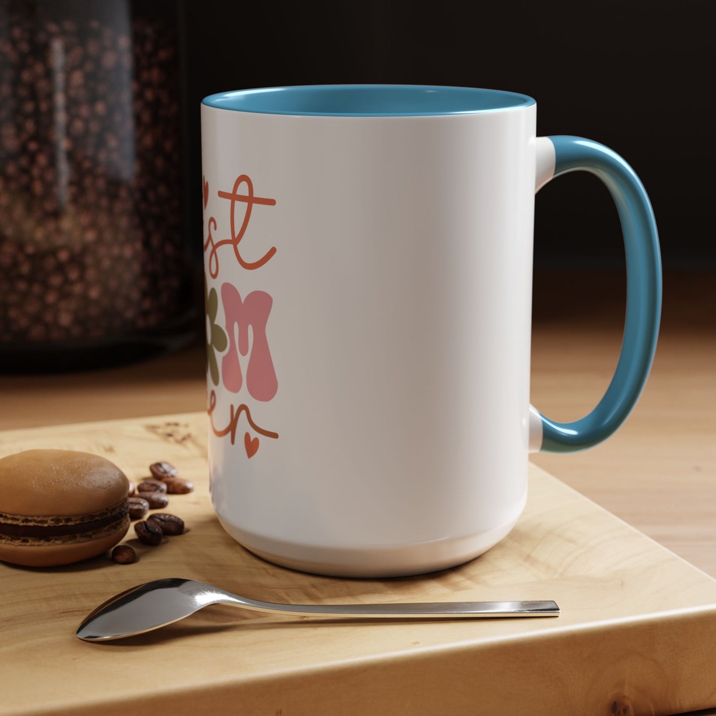 Best Mom Ever Accent Coffee Mug - Perfect Gift for Mother's Day, Birthdays & Celebrations