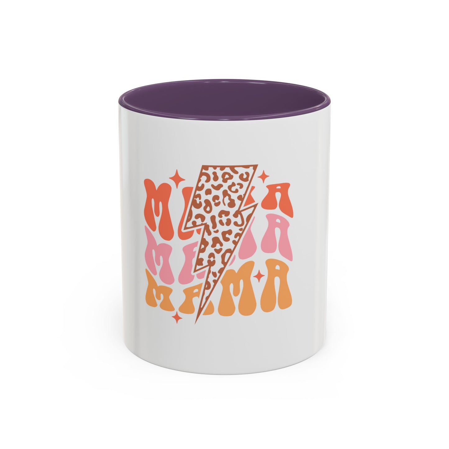 Retro Lightning Mama Coffee Mug - 11 & 15oz Ceramic Cup for Moms