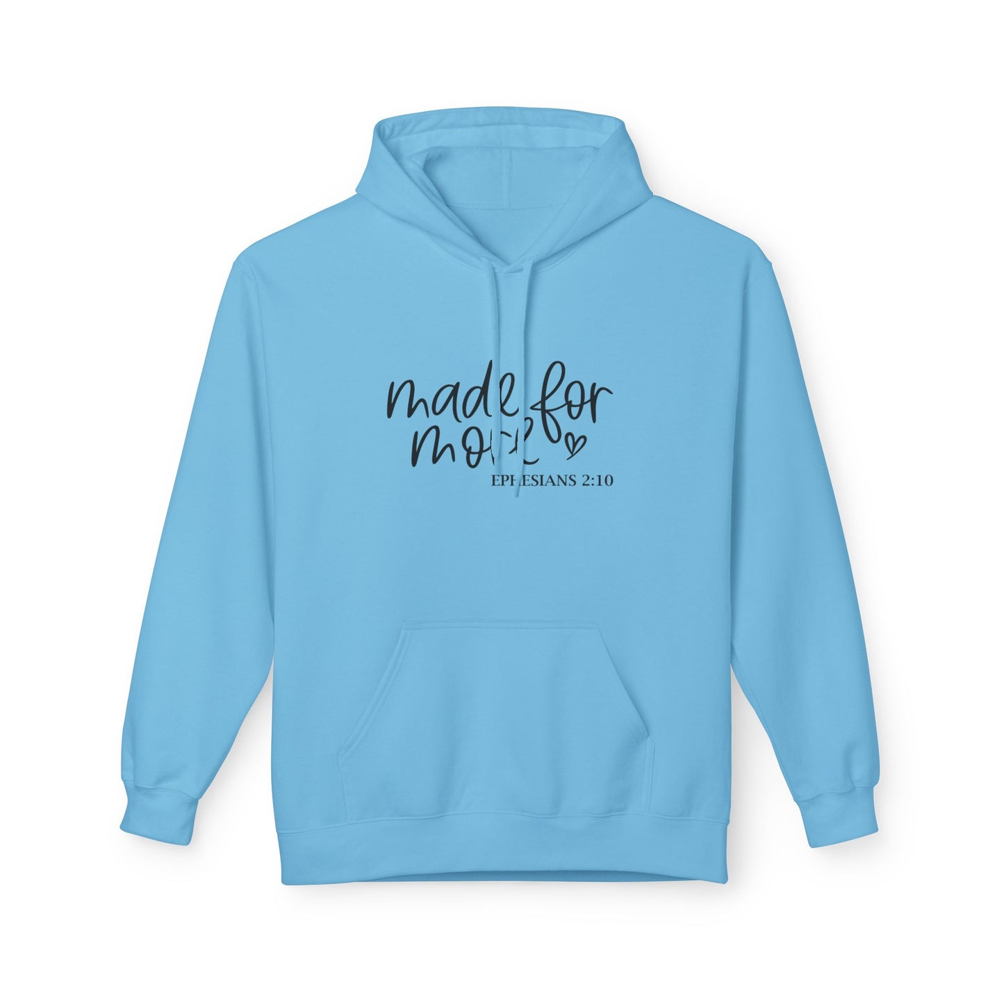 Made for Mom Fleece Hoodie - Gift for Mother's Day, Cozy Sweatshirt, Bible Verse Apparel, Unisex Hooded Sweatshirt, Perfect for Moms.