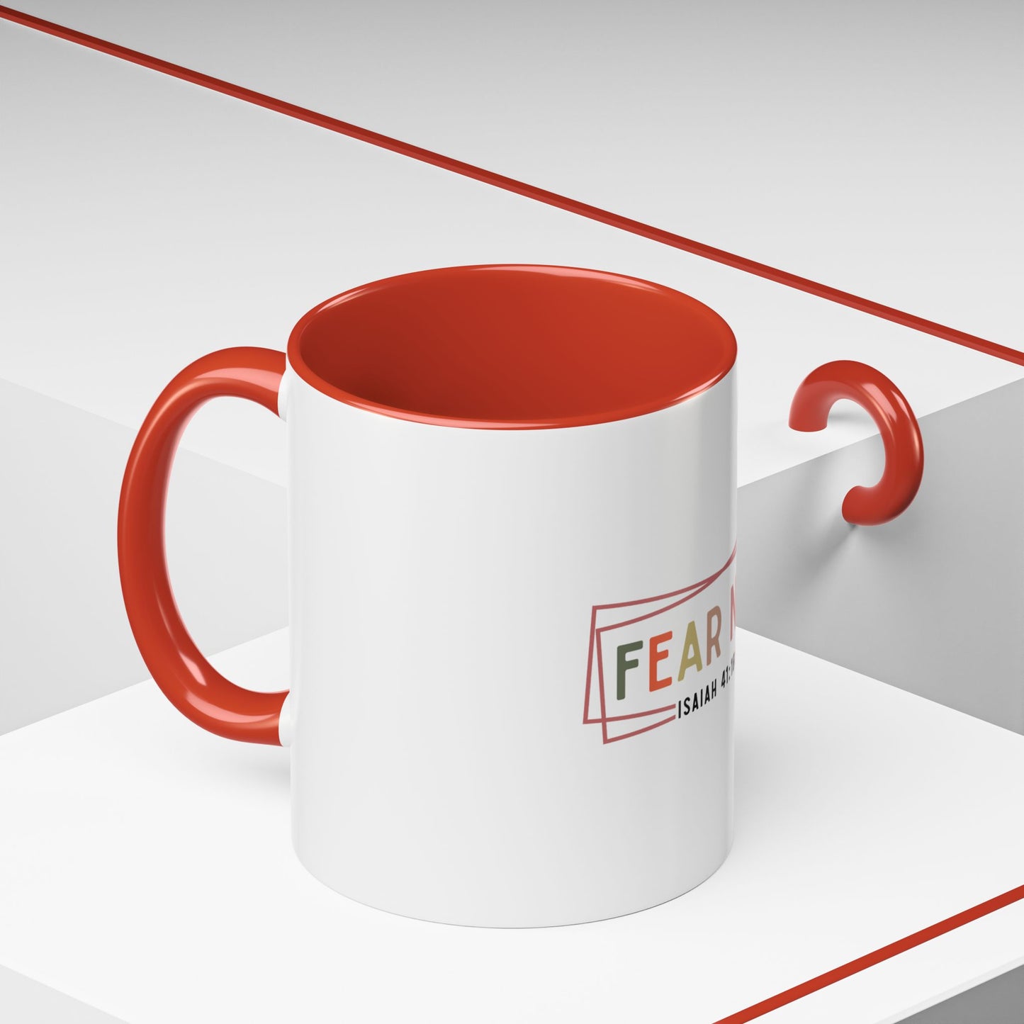 Inspirational Coffee Mug - Fear Not Isaiah 41:10, Motivational Gift, Christian Decor, Office Mug, Faith-Based Kitchenware