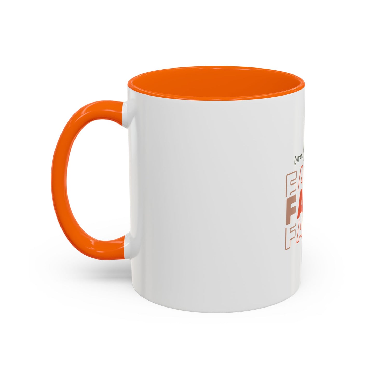 Faith-Inspired Accent Coffee Mug - Motivational Drinkware, Inspirational Gift, Home Office Decor, Prayer Mug, Christian Lifestyle