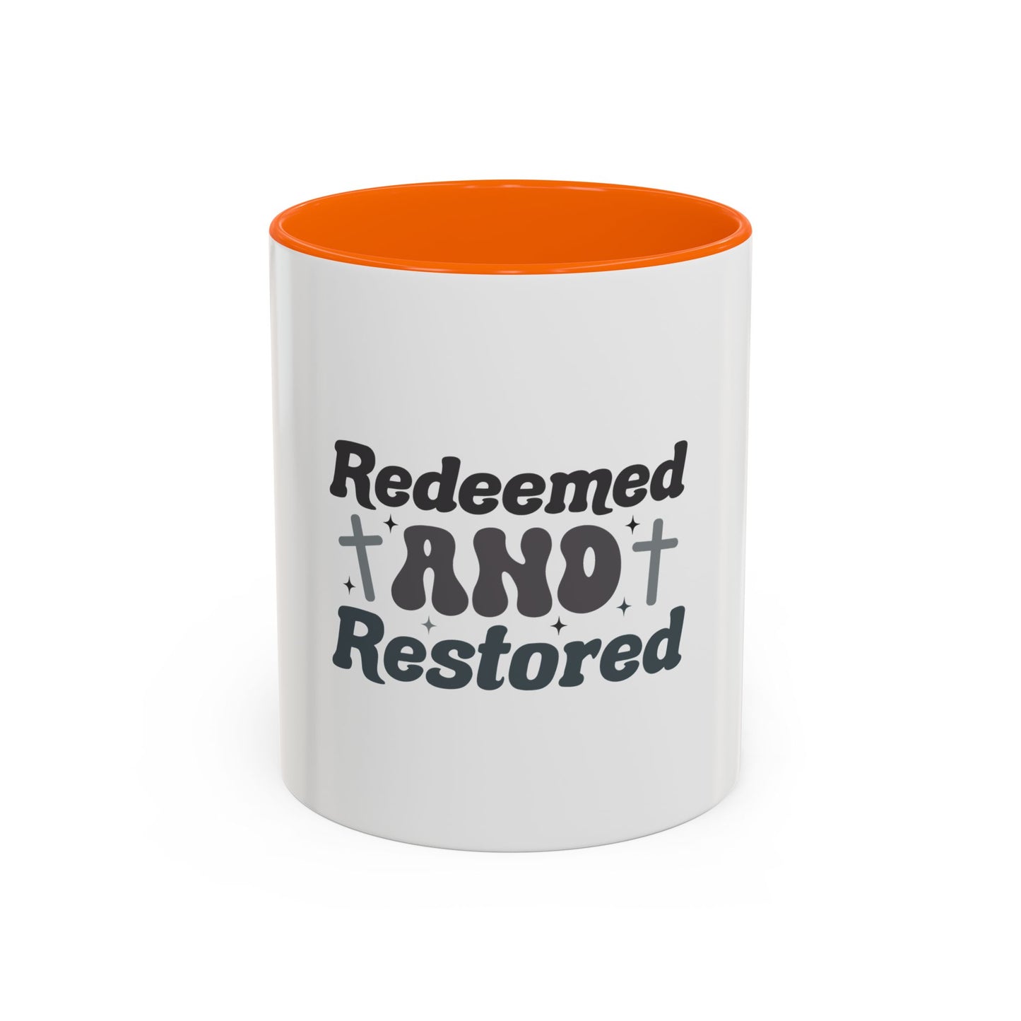 Redeemed and Restored Coffee Mug - Inspirational Drinkware for Faith, Unity, Gifts for Friends, Encouragement, Home & Office Decor