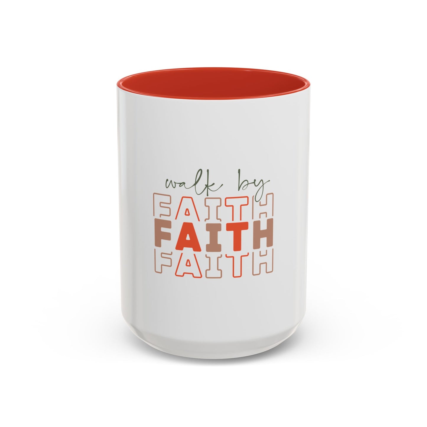 Faith-Inspired Accent Coffee Mug - Motivational Drinkware, Inspirational Gift, Home Office Decor, Prayer Mug, Christian Lifestyle